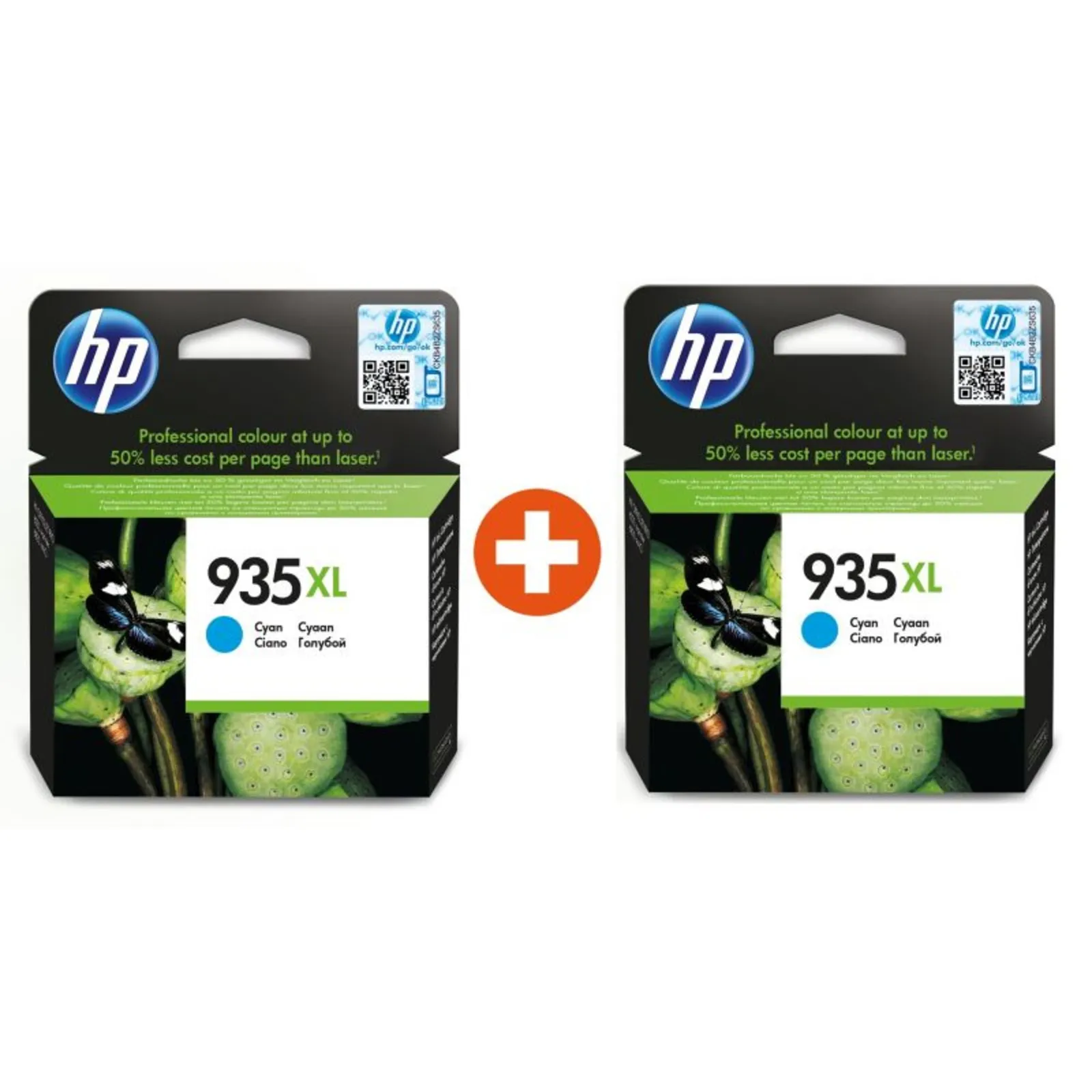 180802145959400301900050O HP 935XL Original Druckerpatrone Cyan C2P24AE (2 Stk) - Slika 1