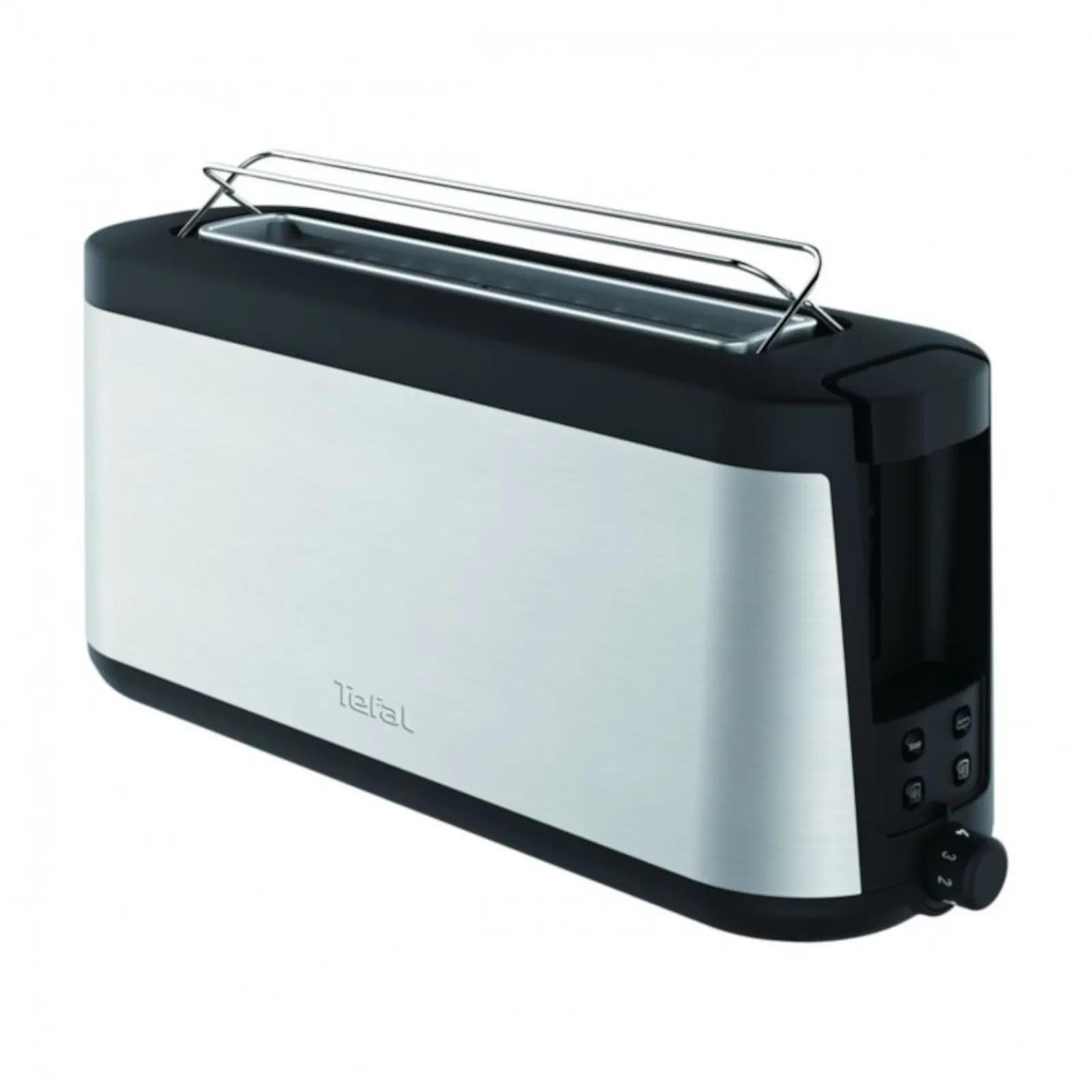 181219144015400701900036H Tefal TL4308 Toaster Element 1000W Schwarz / Edelstahl mit Brötchenaufsatz - Slika 1