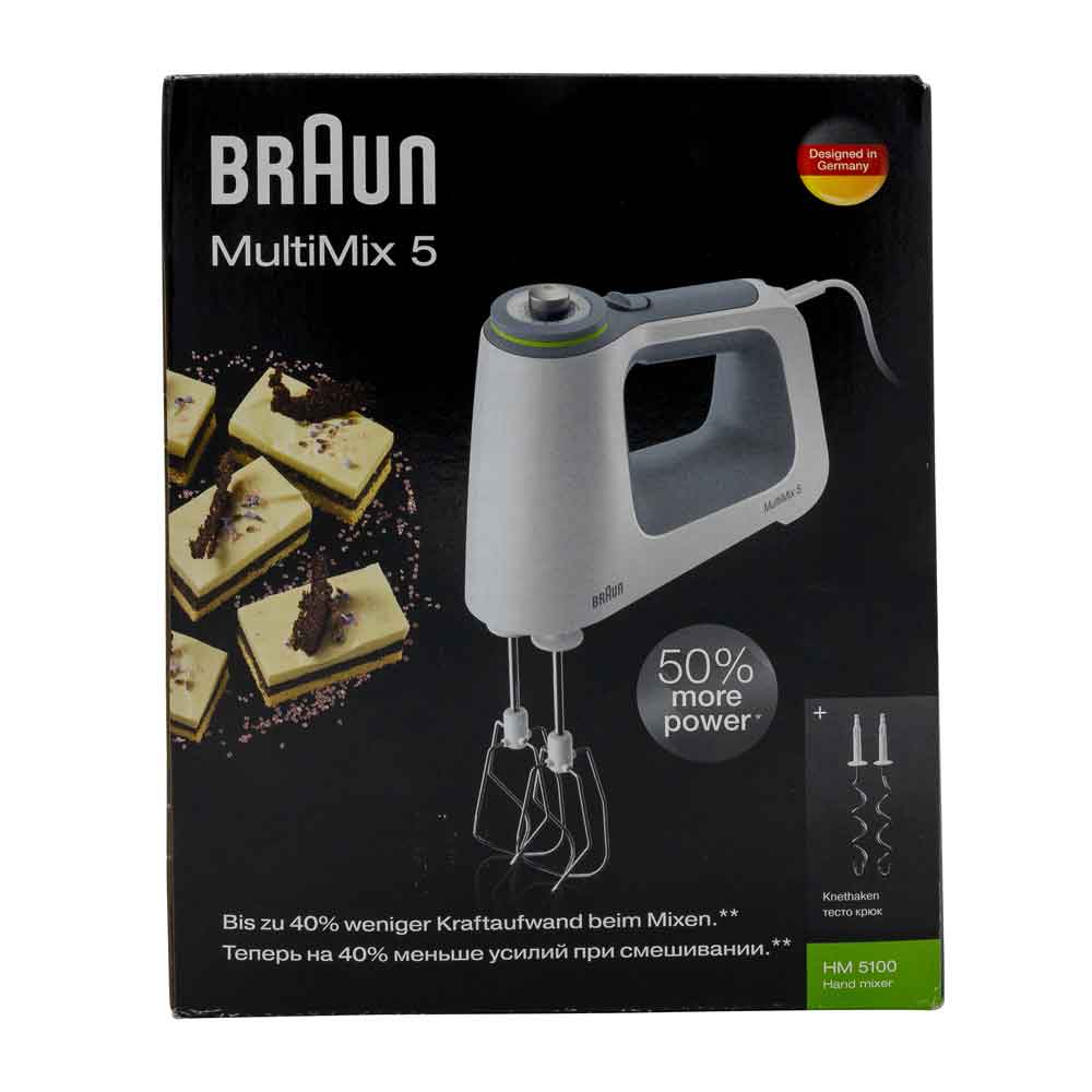 186171 Braun HM 5100 WH MultiMix 5 Handmixer weiß/grau - Slika 1