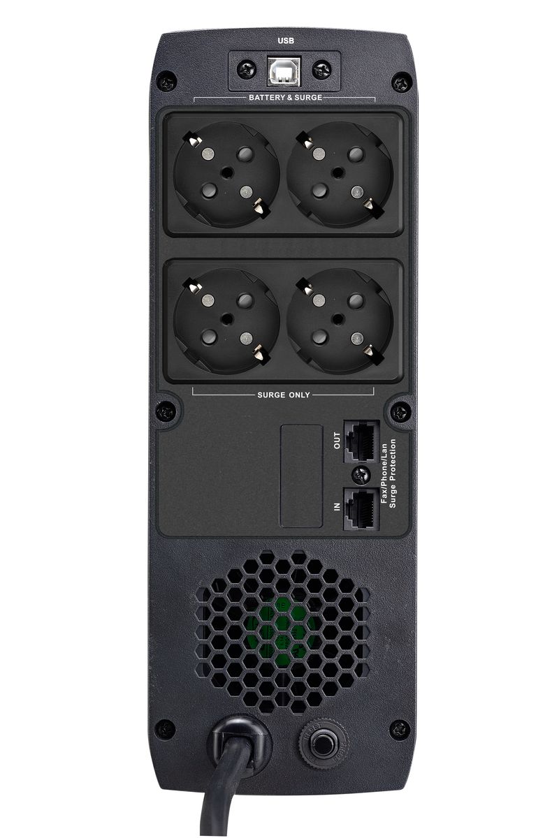 188014-57_74231_2 Fortron Source UPS ST 850 Tower 850VA/510W, Line-interactive, HID, RJ45, SCHUKO*4, with hot swappable battery design, 12V9Ah x 1 pcs - Slika 1