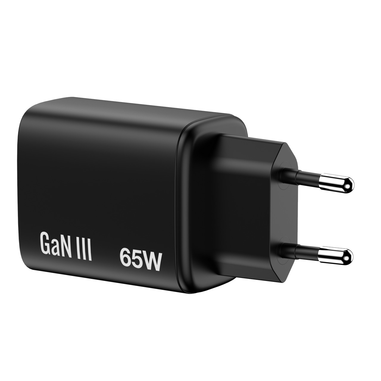 188306-57_V032352_2 Verbatim GaN Essentials zidni punjač 65W, 2× USB-C i 1× USB-A, crni - Slika 1