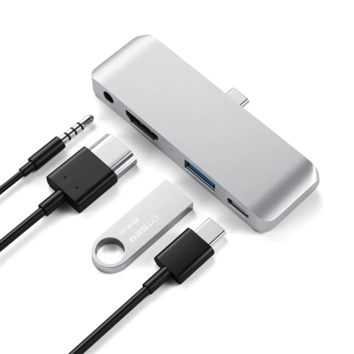 Satechi Aluminum Type-C Mobile Pro Hub für iPad Pro Silber - Slika 4