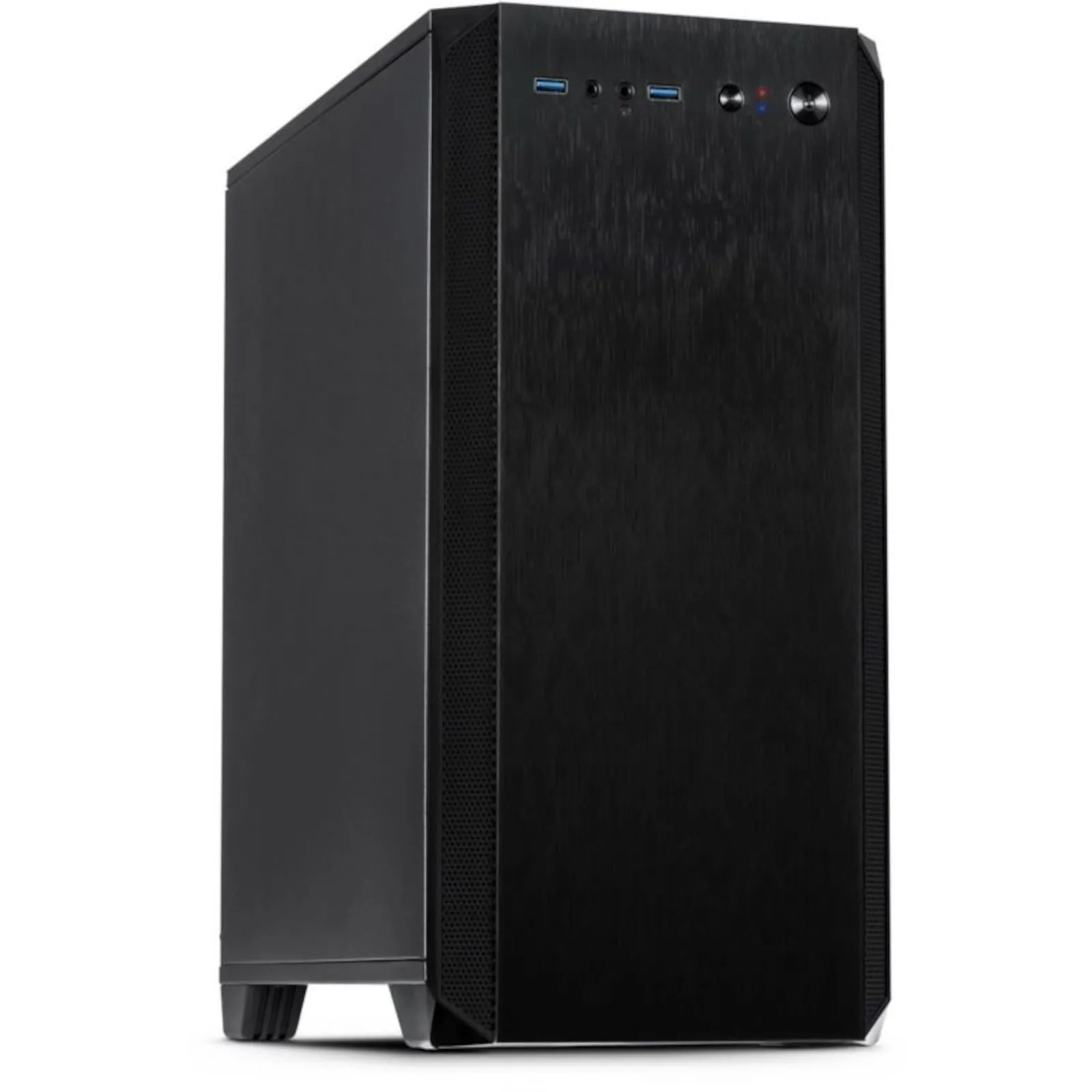 190305131132600701900063N Inter-Tech Micro Tower ATX Gehäuse H-606 Schwarz gedämmt - Slika 1