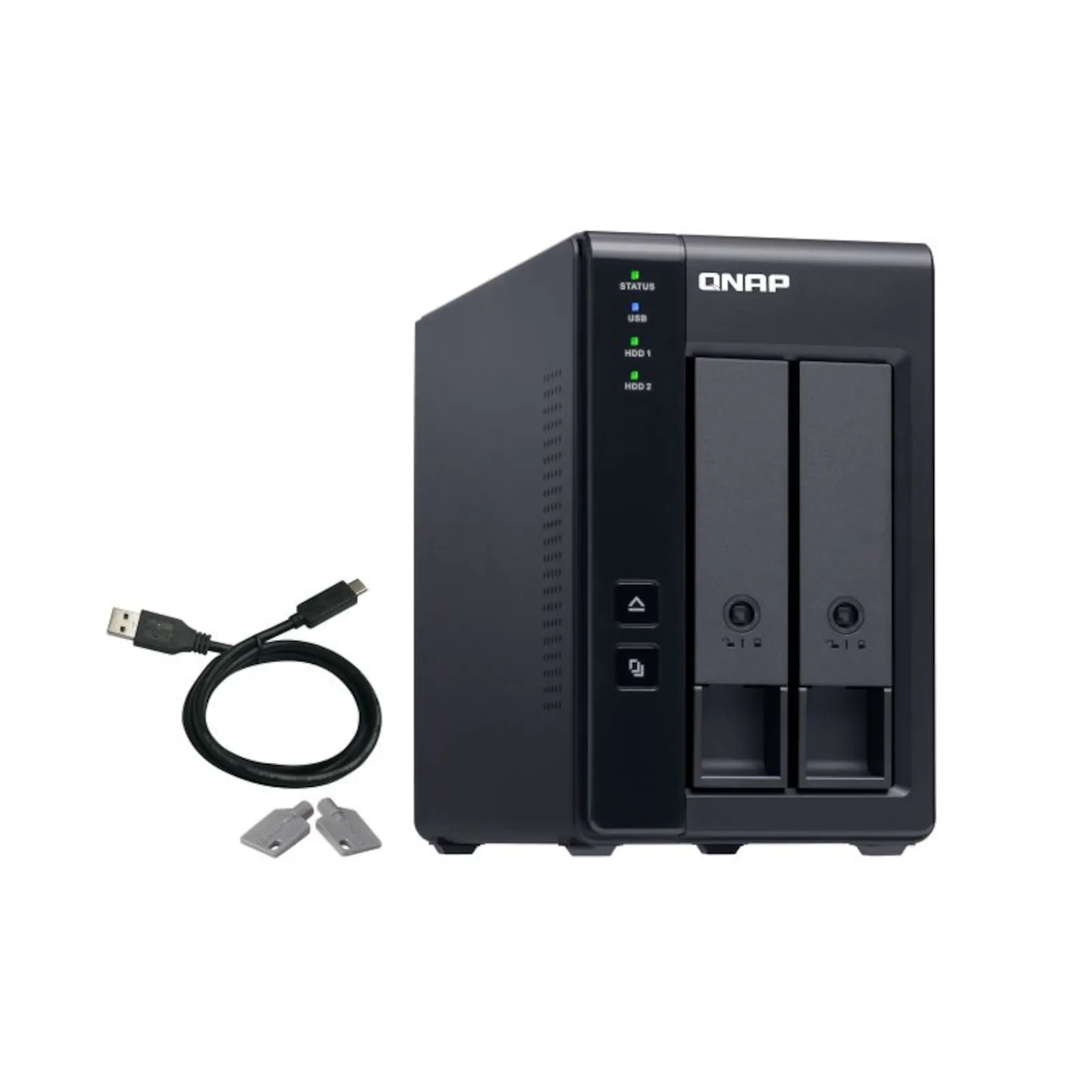 190411105736400601900063T QNAP TR-002 Erweiterungsgehäuse 2-Bay - Slika 1