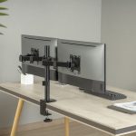 BIT FORCE nagibno-okretni stolni nosač za 2 monitora BRACKET DMM-32-2M - Slika 2