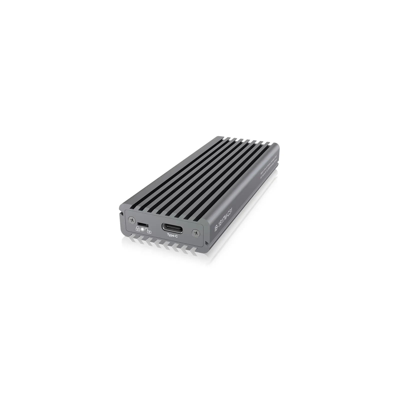 191011154527900701900055I RaidSonic Icy Box IB-1817M-C31 M.2 PCIe SSD USB Type-C HDD Gehäuse M-Sockel - Slika 1