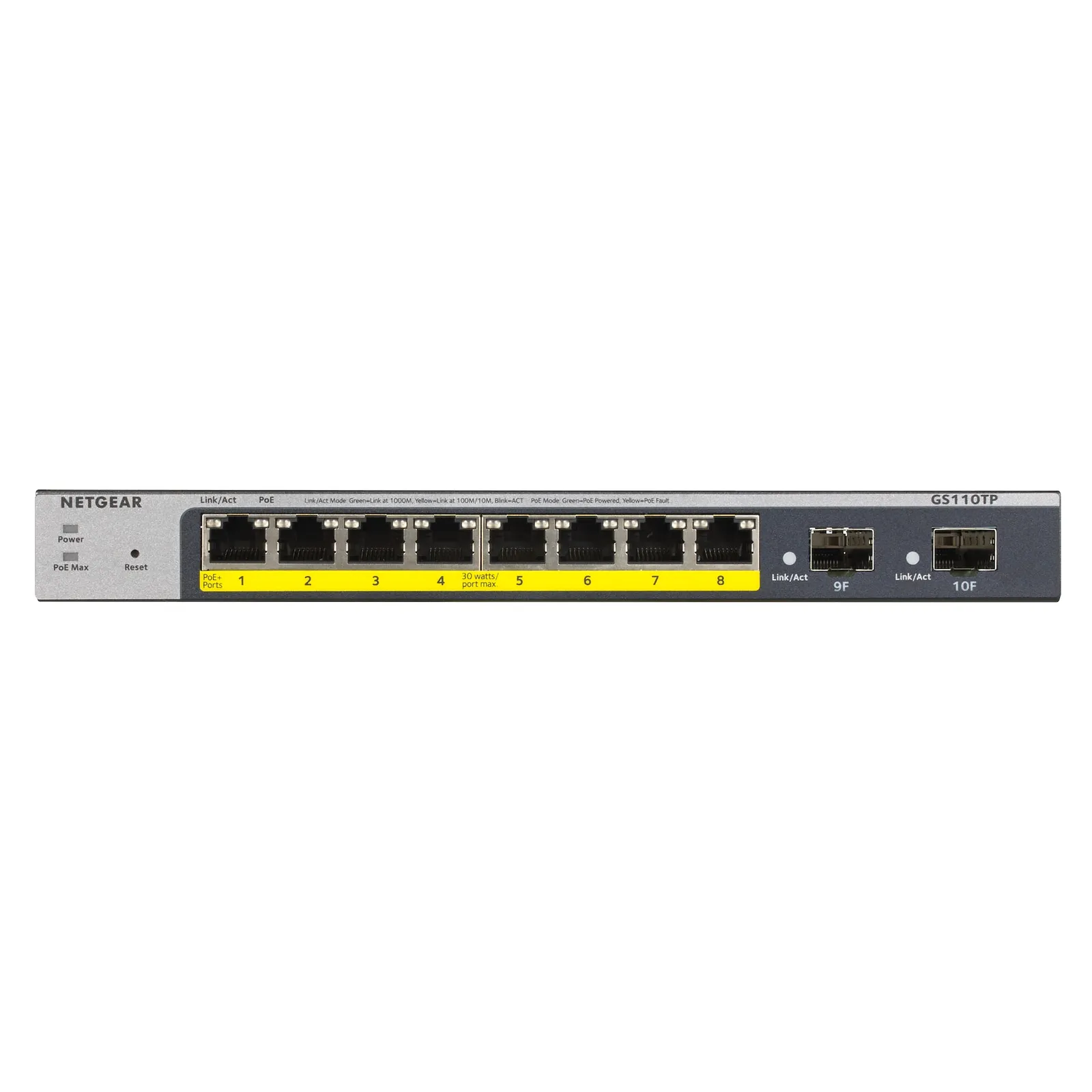 191113105728000301900058J Netgear GS110TPv3 8 Port Gigabit Ethernet Smart Switch (8x PoE) - Slika 1