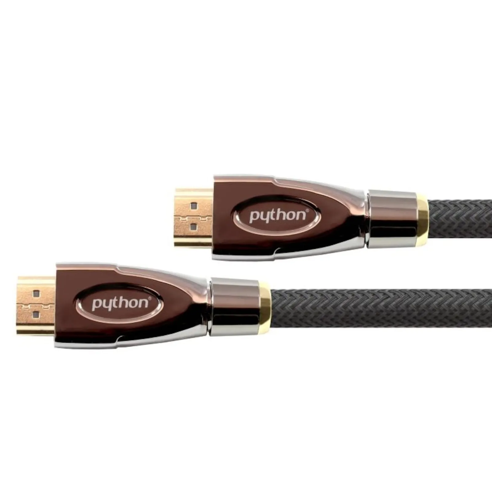 200121160242500301900002X PYTHON HDMI 2.0 Kabel 1m Ethernet 4K*2K UHD vergoldet OFC schwarz - Slika 1