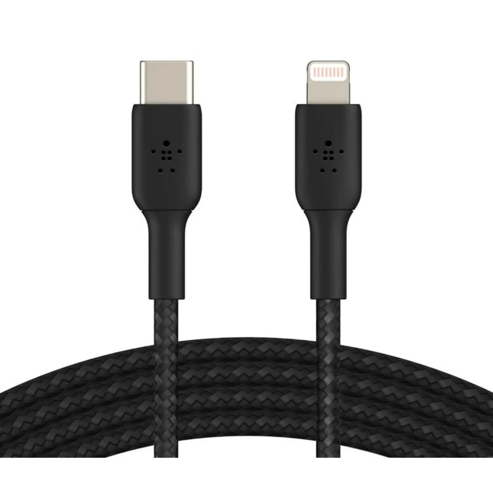 200605133846400301900042U Belkin Lightning/USB-C Kabel ummantelt mfi zertifiziert 1m Schwarz - Slika 1