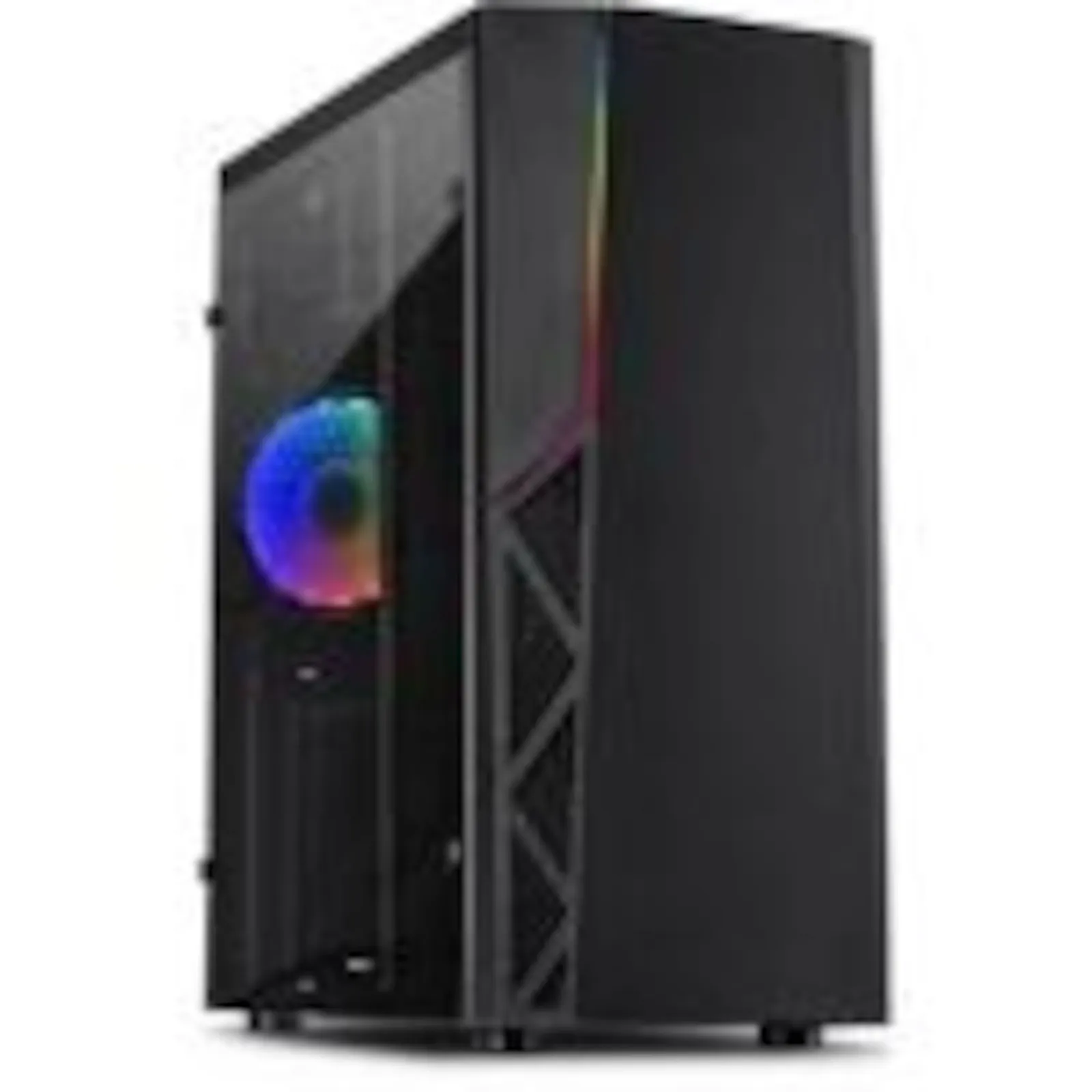 200612133535200301900065X Inter-Tech B-02RGB Gaming Tower ATX/MicroATX Gehäuse Schwarz - Slika 1