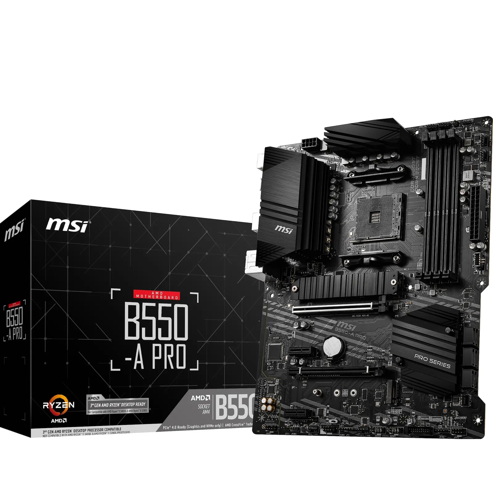200617093512900801900002W MSI B550-A Pro ATX Mainboard Sockel AM4 M.2/DP/HDMI/USB3.2/LAN - Slika 1