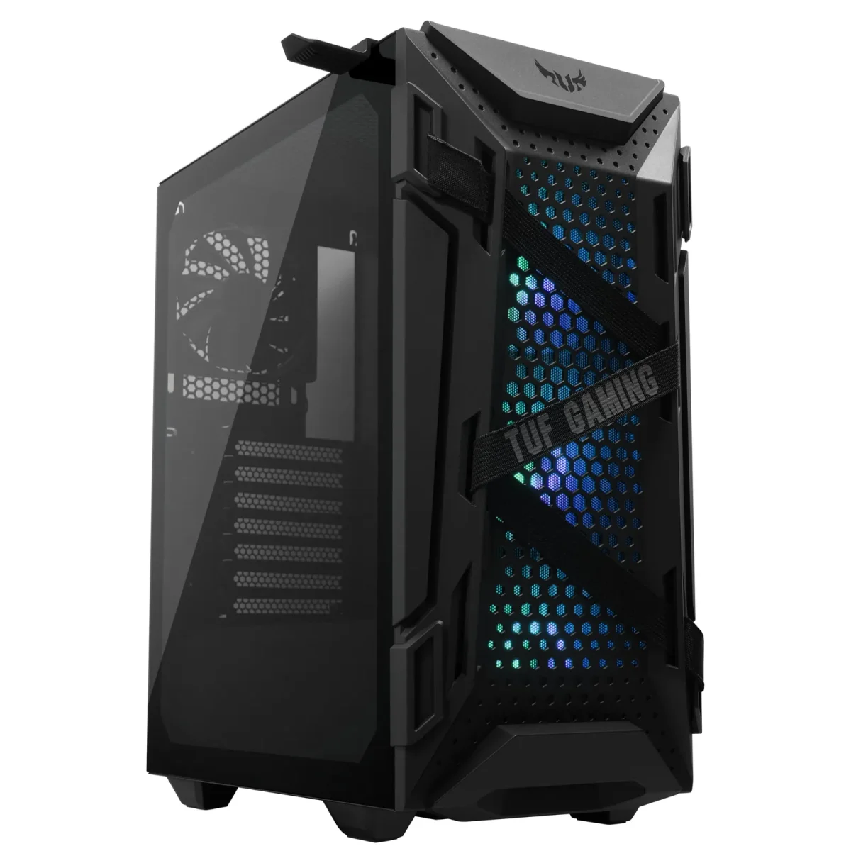 ASUS TUF Gaming GT301 ATX Midi-Tower Gaming Gehäuse, Glasseitenfenster - Slika 1