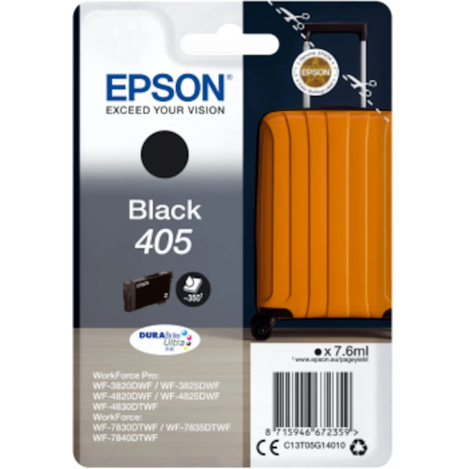 201022120943700601900044U Epson C13T05G14010 Druckerpatrone 405 Schwarz - Slika 1