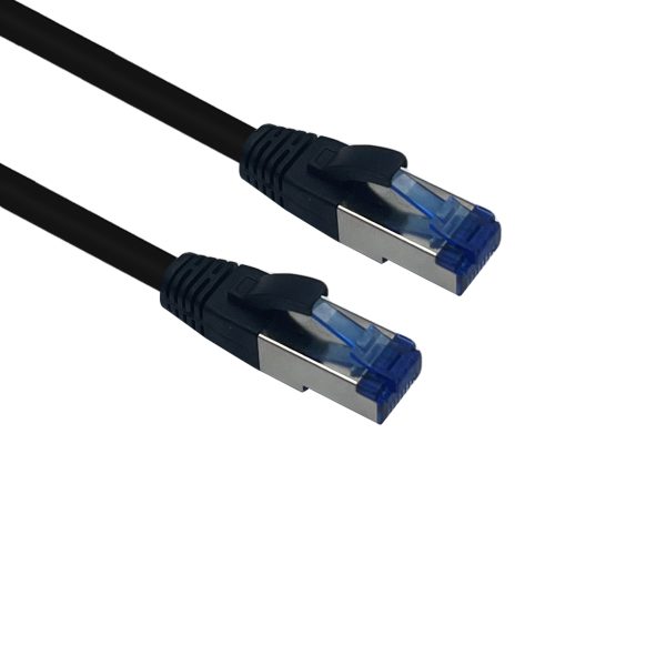helos Patchkabel Cat.6a Outdoor AWG 26/1 schwarz 10,0m
