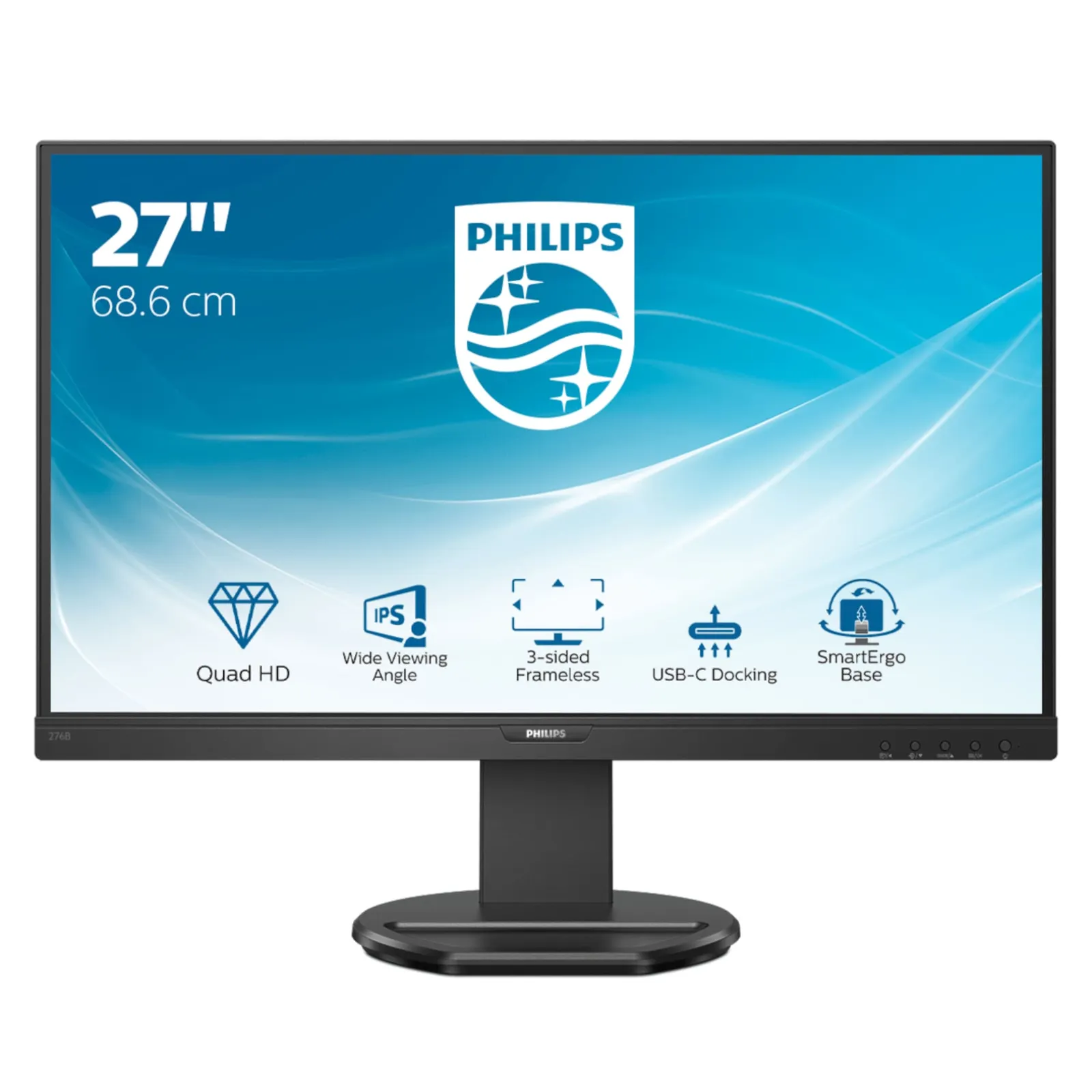 210118144848400301900075Q Philips B-Line 276B9 68,5cm (27") QHD IPS Monitor 16:9 DP/HDMI/USB-C PD65W 75Hz - Slika 1