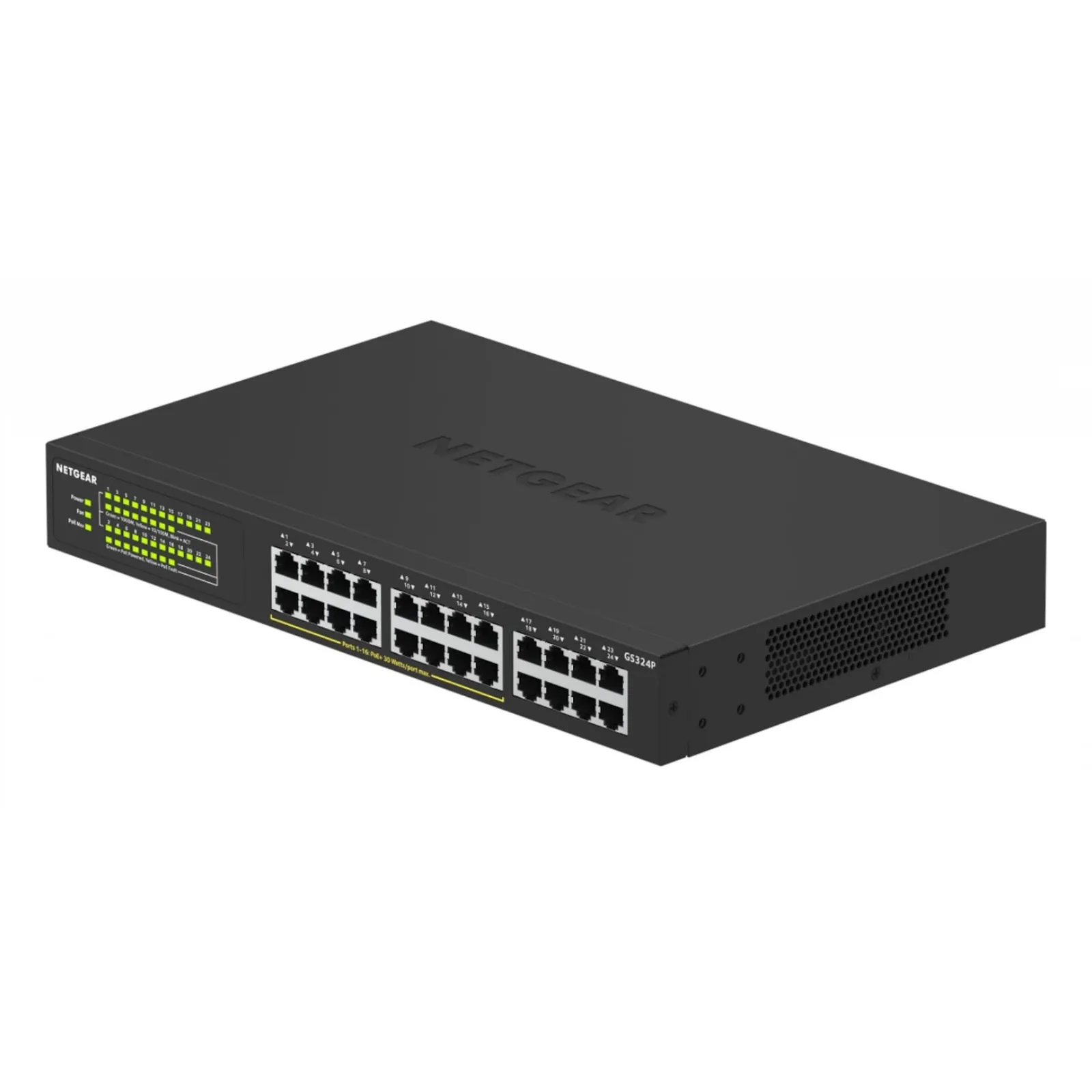 210318191452000301900055W Netgear GS324P - Switch - unmanaged - 16 x 10/100/1000 (PoE+) - Slika 1