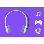 Logitech H150 Kabelgebundenes Beidseitiges Headset Stereo 3,5mm Klinke Coconut - Slika 3