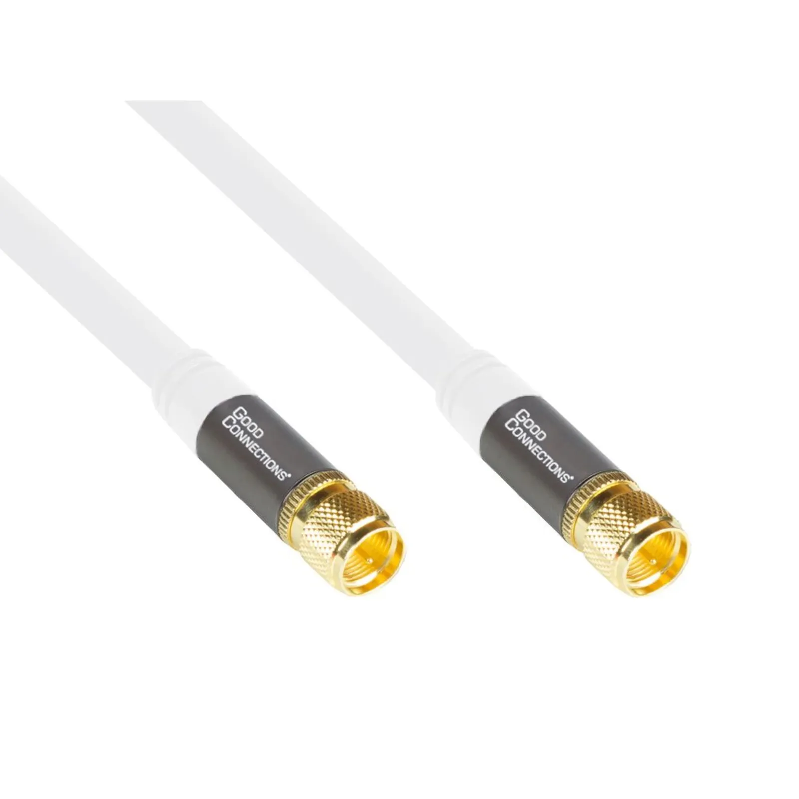 210622094057300301900038V Good Connections Antennenkabel SmartFLEX 5m F-Stecker zu F-Stecker 120dB weiß - Slika 1
