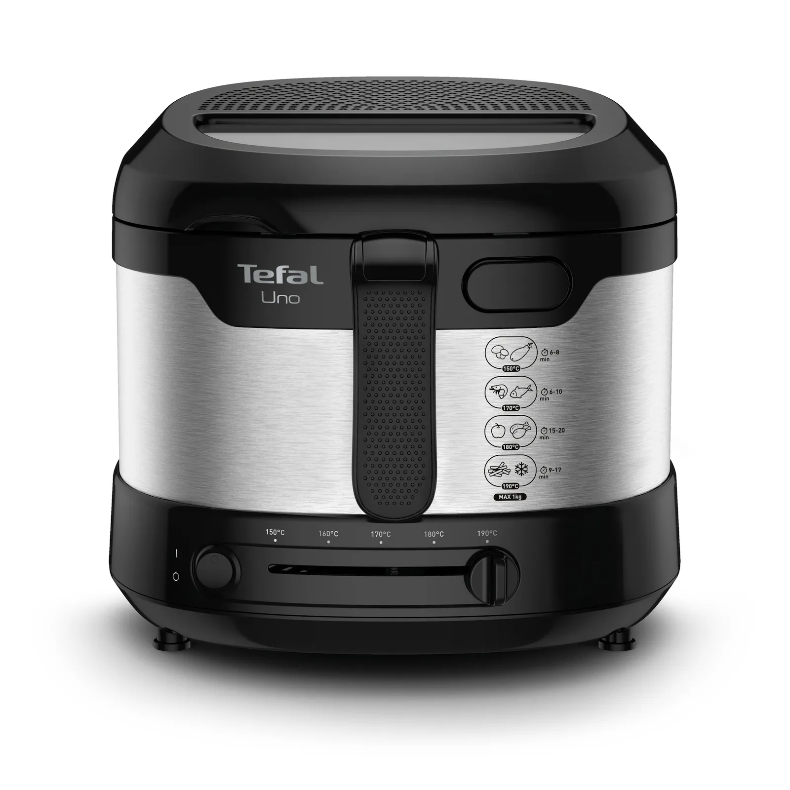 210624171314700701900089D Tefal FF215D Fritteuse UNO M 1.600W, 1kg Edelstahl/schwarz - Slika 1