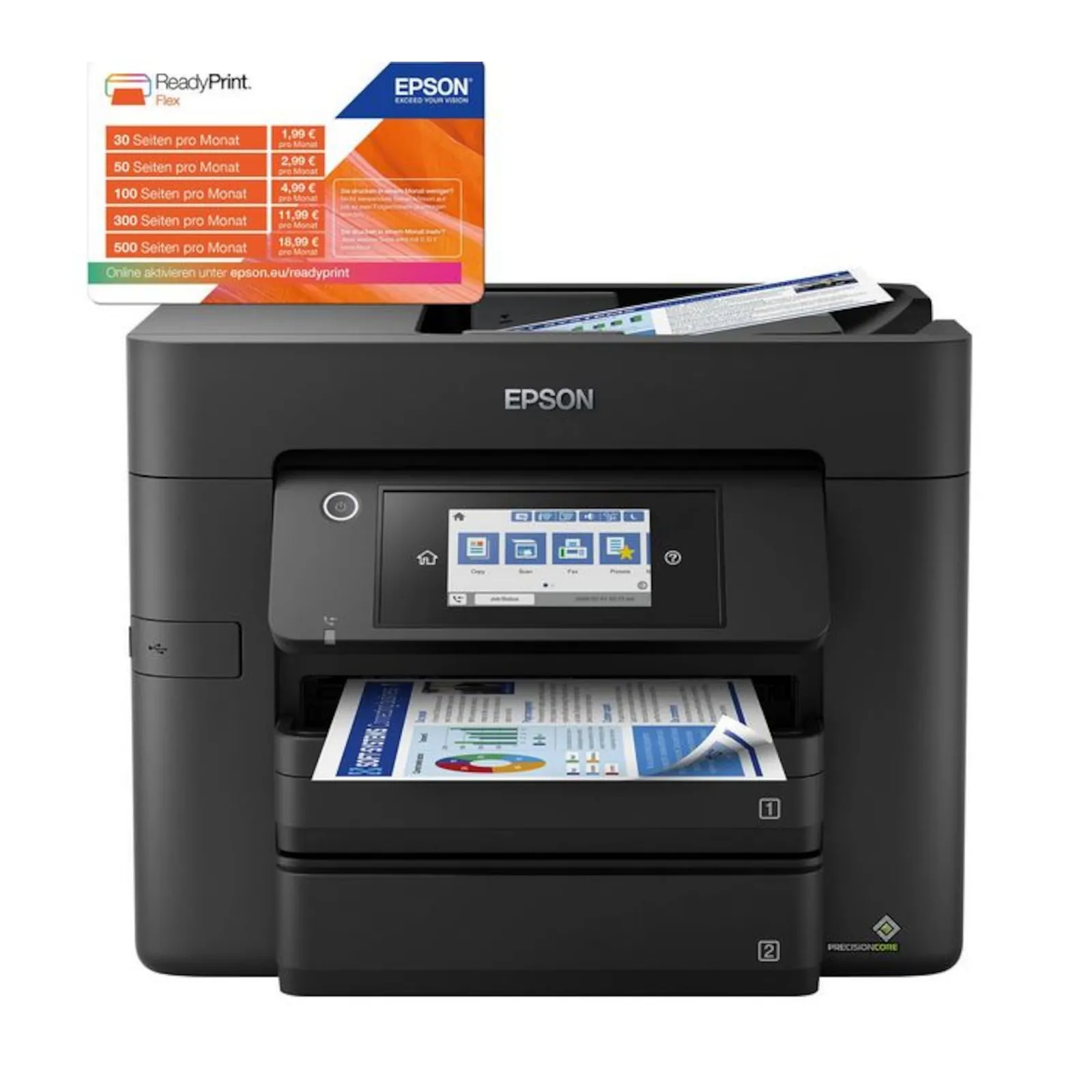 210831133818600701900006D EPSON WorkForce Pro WF-4830DTWF Multifunktionsdrucker Scanner Kopierer Fax WLAN 25€ Cashback - Slika 1