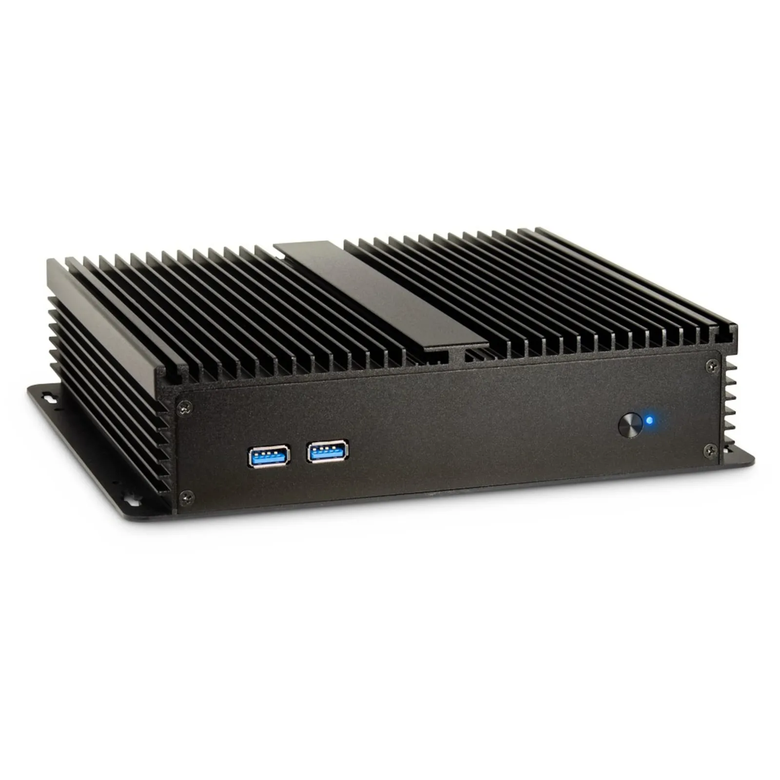 220314141755900301900075F Inter-Tech IP-40 Gehäuse Thin Mini-ITX, USB 3.0, schwarz - Slika 1