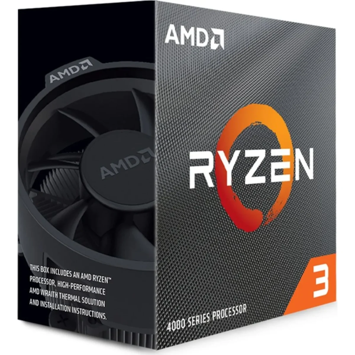 AMD Ryzen 3 4100 (4x 3.8 GHz) Sockel AM4 CPU BOX (Wraith Stealth Kühler) - Slika 2