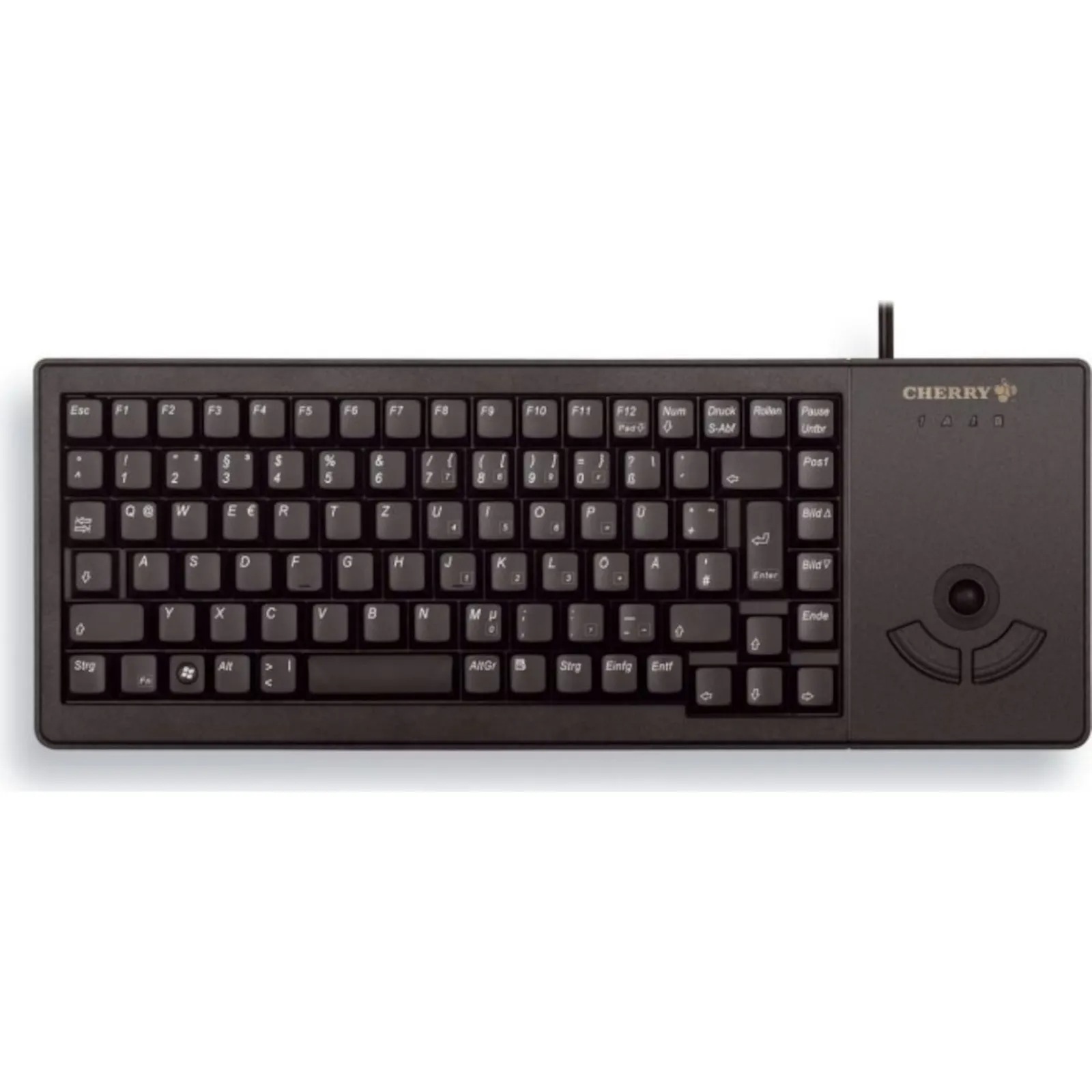 220511104613500301900064V Cherry G84-5400 XS Trackball Kabelgebundene Tastatur Schwarz - Slika 1