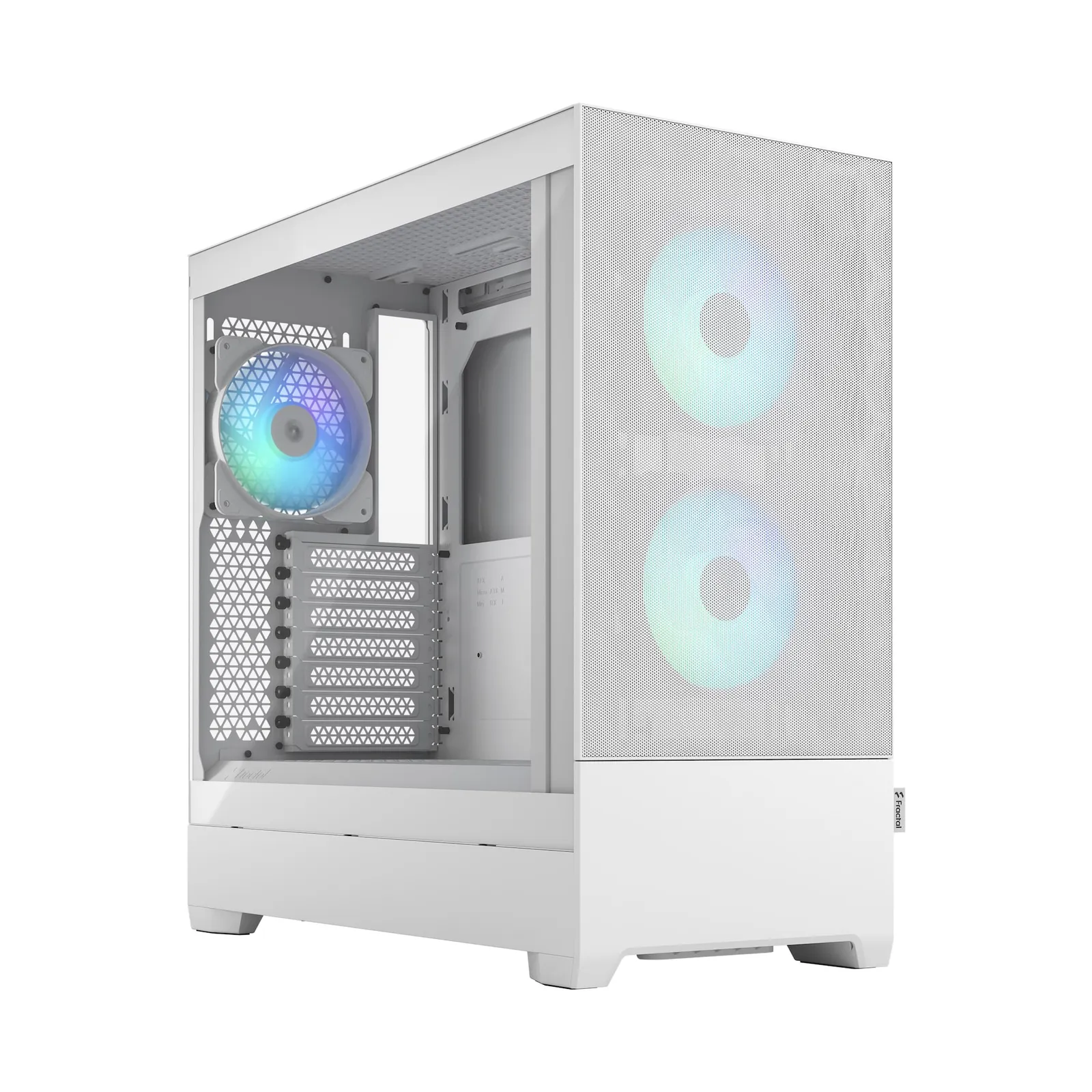 220627144310300501900045A Fractal Design Pop Air RGB White mit Seitenfenster ATX Gaming Gehäuse Weiß - Slika 1