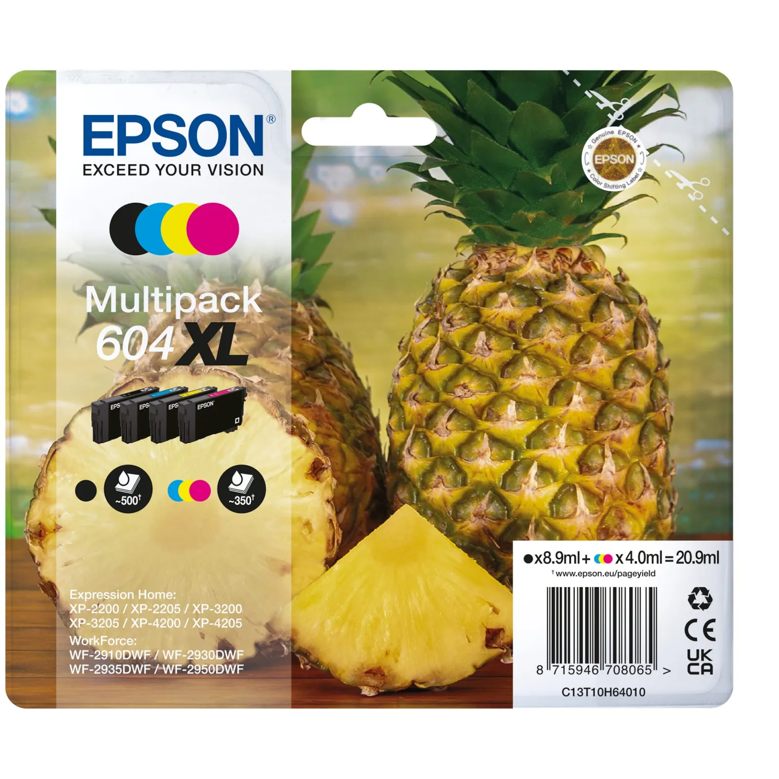 220922154251100801900050Q Epson 604 Original Druckerpatrone Multipack XL C13T10H64010 Ananas Tinte - Slika 1
