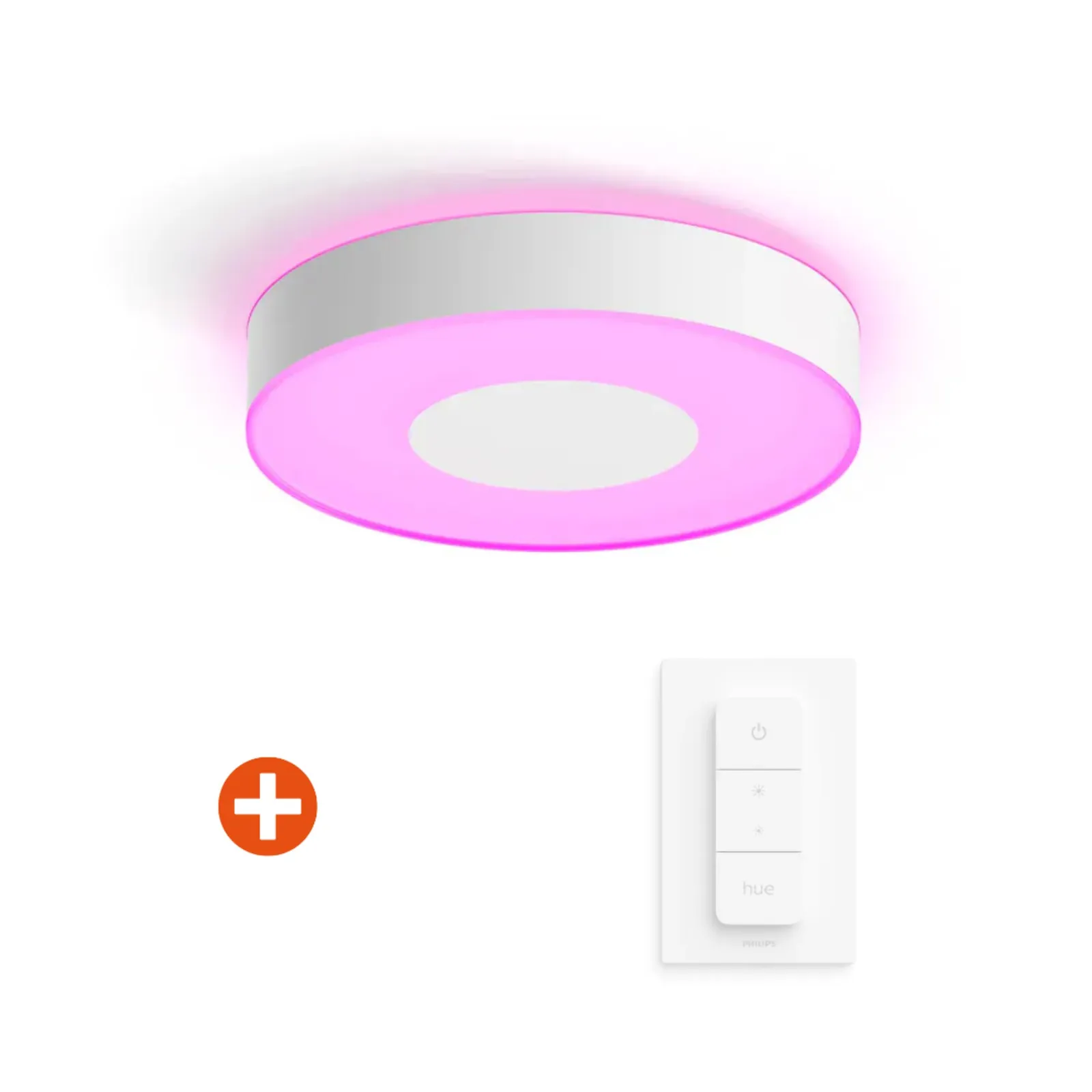 221010120402800501900074A Philips Hue White & Col. Amb. Xamento Deckenleuchte M weiß 2400lm inkl. Dimmer - Slika 1