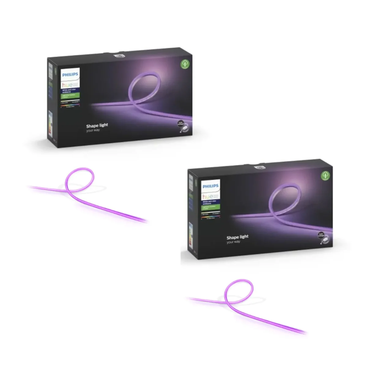 Philips Hue Lightstrip Outdoor 5m White & Col. Amb. 1600lm BT, 2er Pack - Slika 1