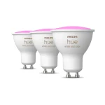 Philips Hue White & Color Amb. GU10 350lm 3er Pack + Bridge V2 - Slika 2