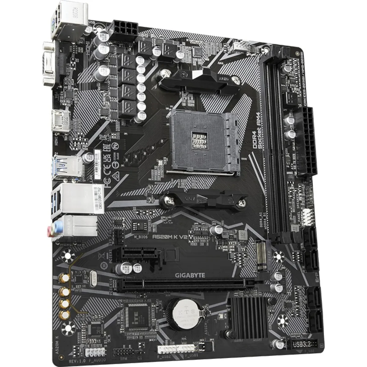Gigabyte A520M K V2 mATX Mainboard Sockel AM4 VGA/HDMI/M.2/SATA/PS2 - Slika 3