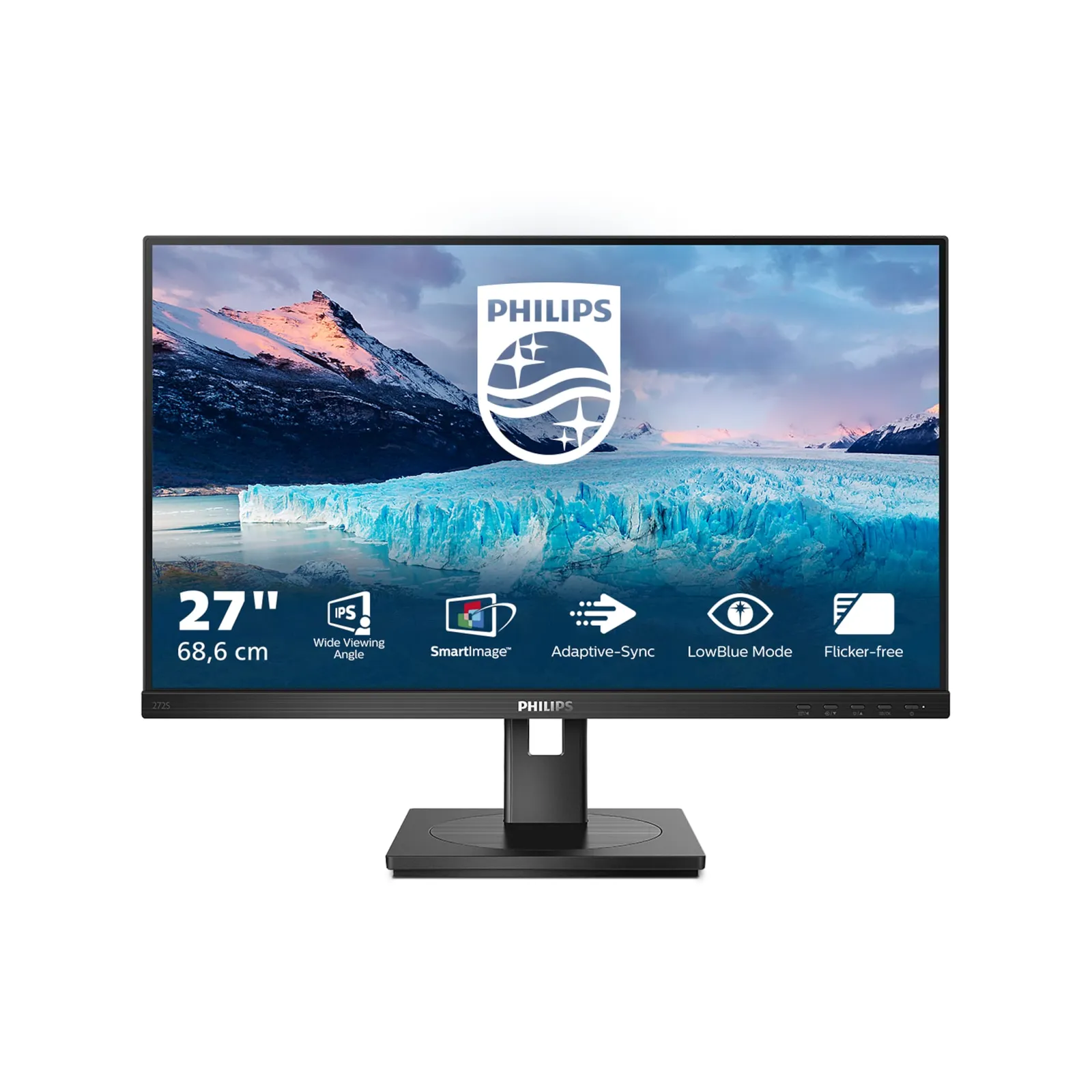 230621212102500301900070A Philips S-Line 272S1M 68,6cm (27") FHD IPS Monitor 16:9 HDMI/DVI/DP/VGA/USB 75Hz - Slika 1