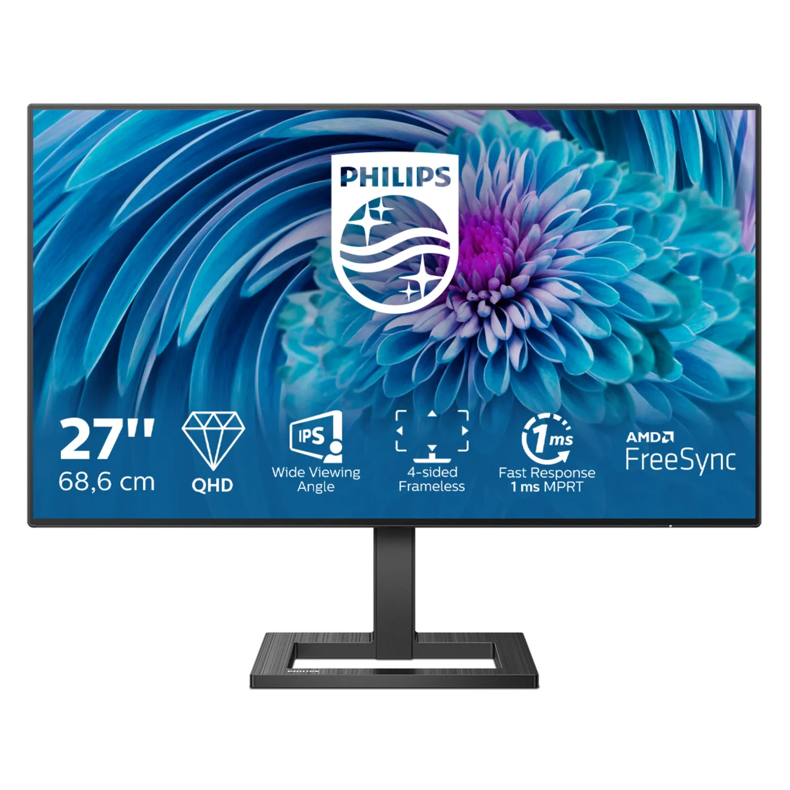 230621230411800301900002S Philips E-Line 275E2FAE 68,6cm (27") QHD IPS Office Monitor 16:9 HDMI/DP 75Hz HV - Slika 1