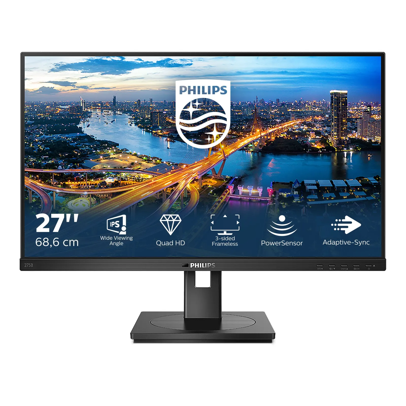 230622090104600501900002P Philips B-Line 275B1 68,6cm (27") QHD IPS Monitor 16:9 HDMI/DP/DVI/USB 75Hz - Slika 1