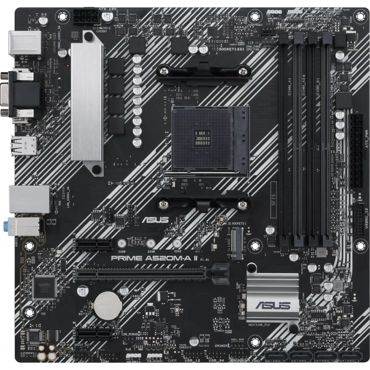 ASUS PRIME A520M-A II/CSM mATX Mainboard Sockel AM4 M.2/USB3.2/HDMI/DP/VGA - Slika 2