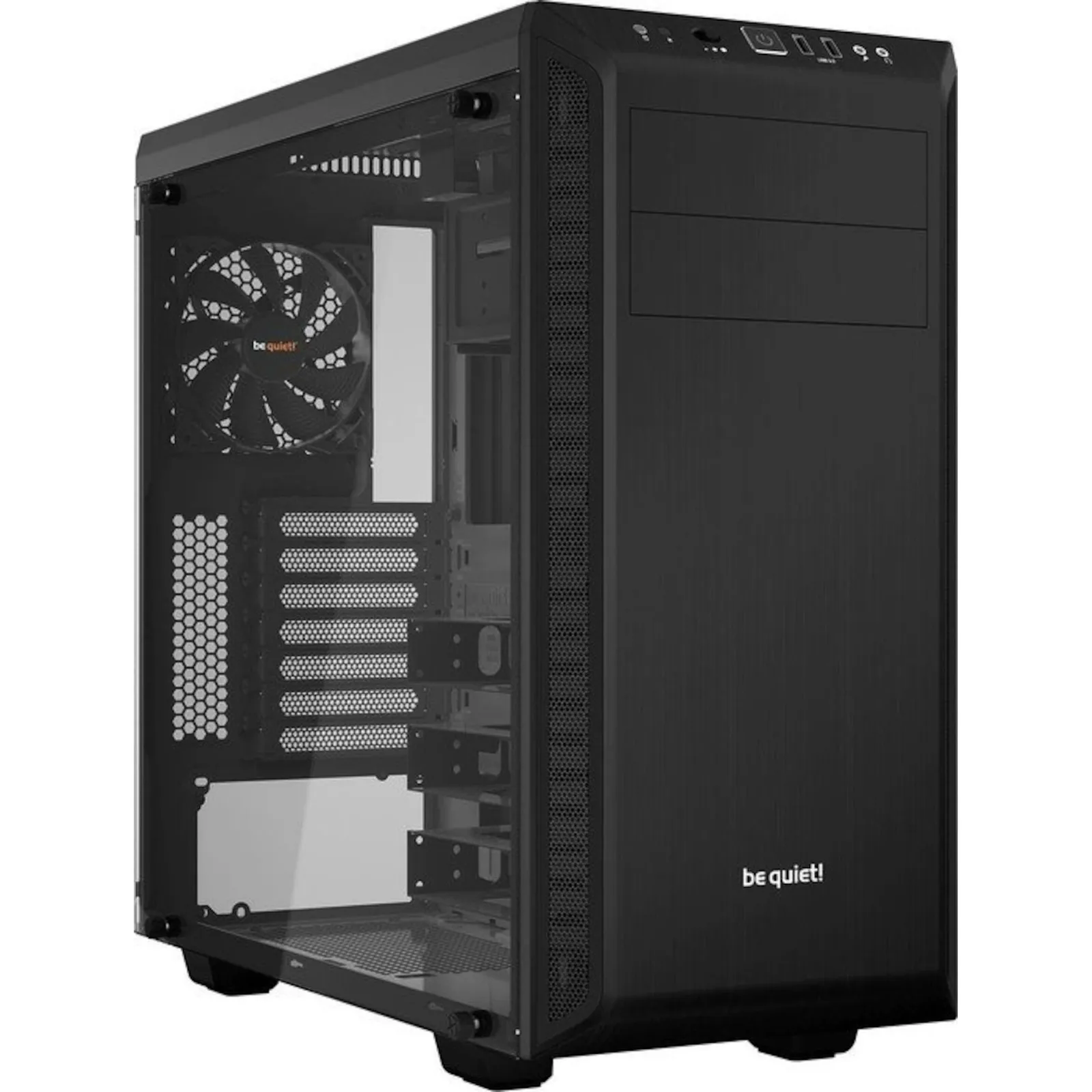 230830145649300301900002F be quiet! Pure Base 600 Schwarz Midi Tower Gehäuse mit Seitenfenster - Slika 1