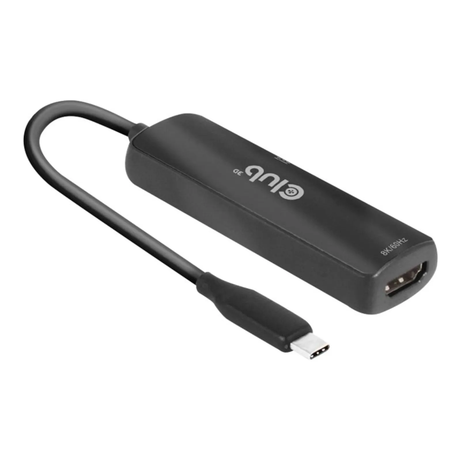 230905104656800501900037O Club 3D USB Gen2 Typ-C auf HDMI 4K120Hz/8K60Hz HDR10, DSC1.2 PD Adapter St./B. - Slika 1