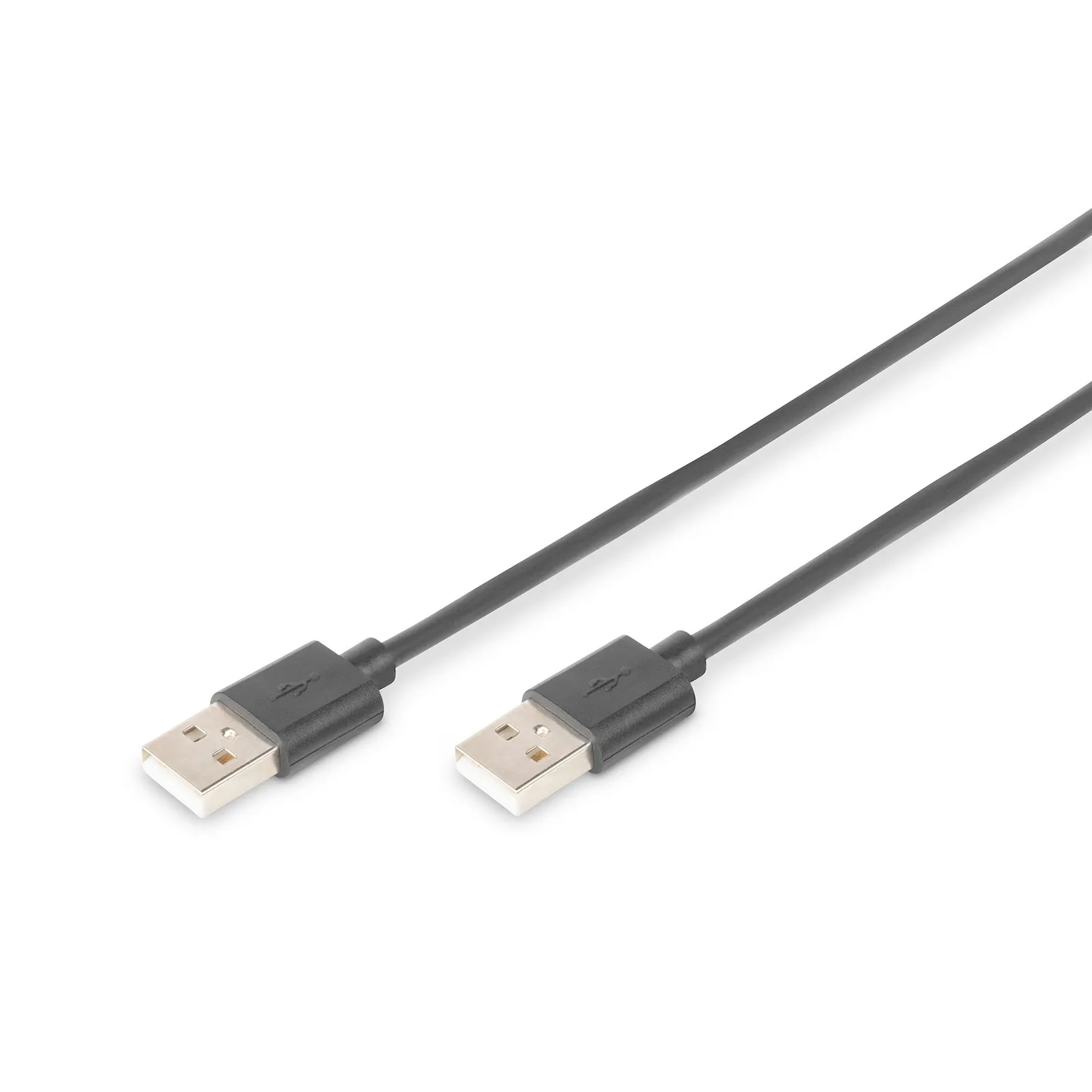 230911143009900501900034H DIGITUS USB 2.0 Anschlusskabel, Typ A St/St 1.8m schwarz - Slika 1