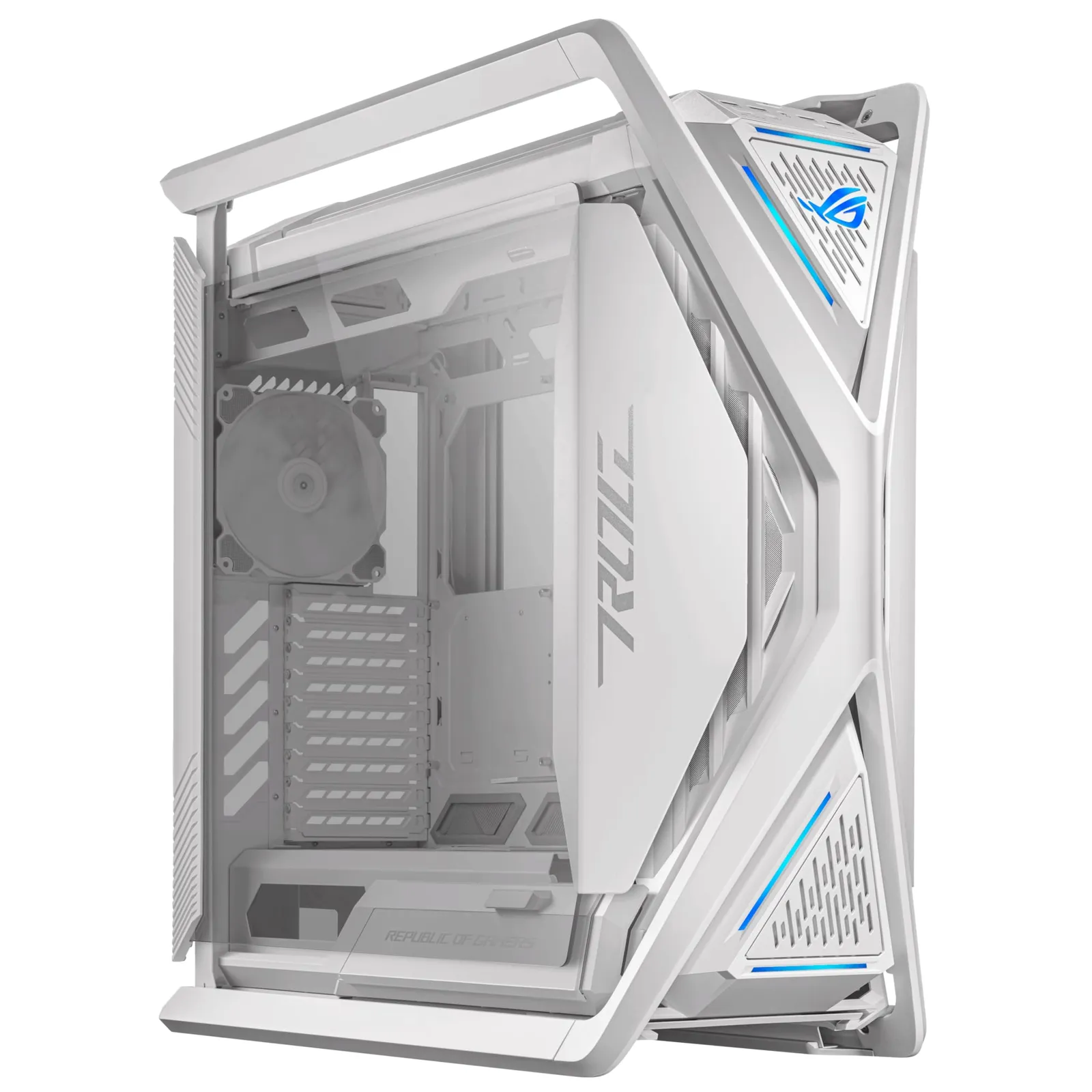 230911154805001201900111J ASUS ROG HYPERION White GR701 RGB E-ATX Big-Tower Gaming Gehäuse mit Glasfenster - Slika 1