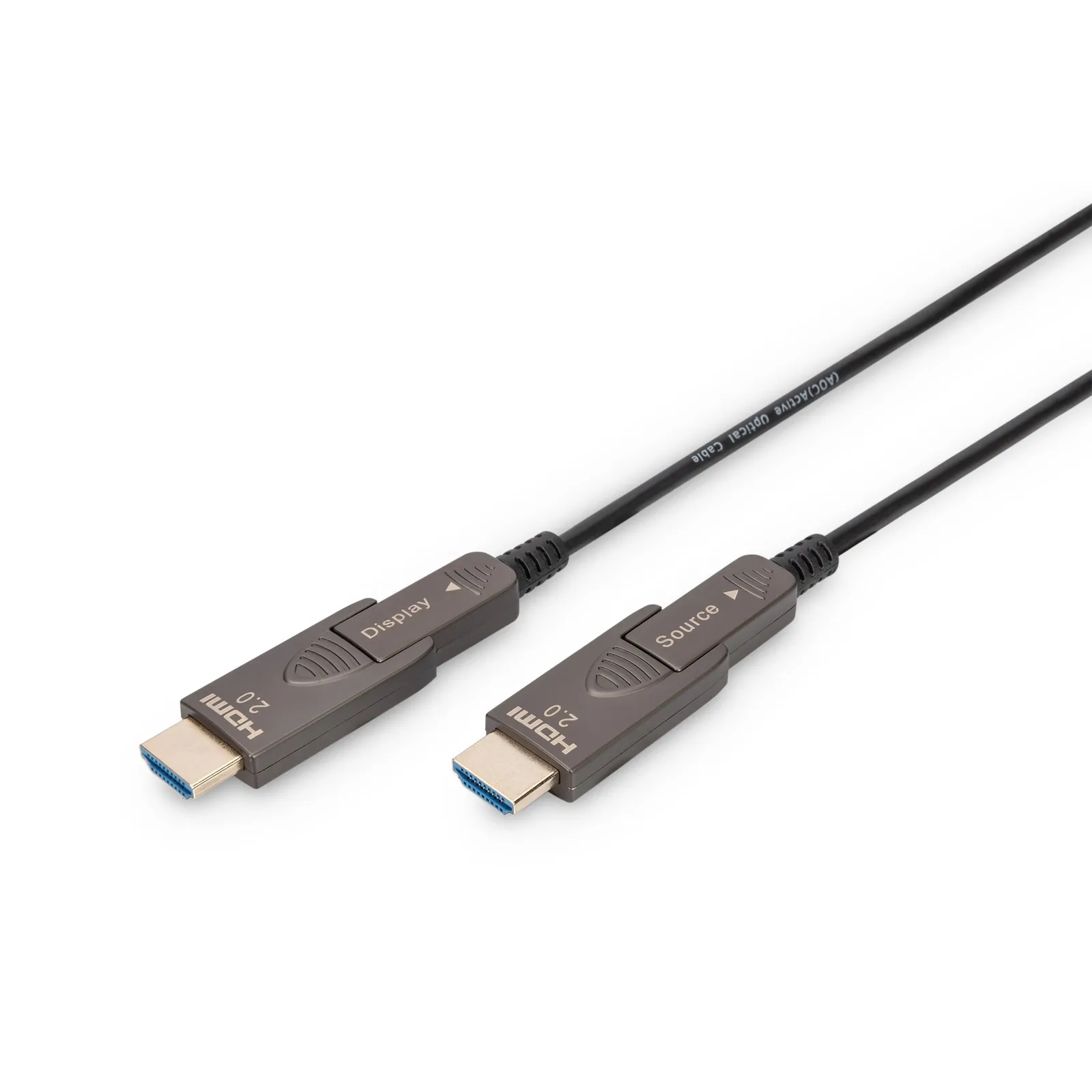 230914150237400501900036L DIGITUS 4K HDMI AOC Verbindungskabel HDMI auf HDMI Abnehmbare Stecker 4K 15m - Slika 1