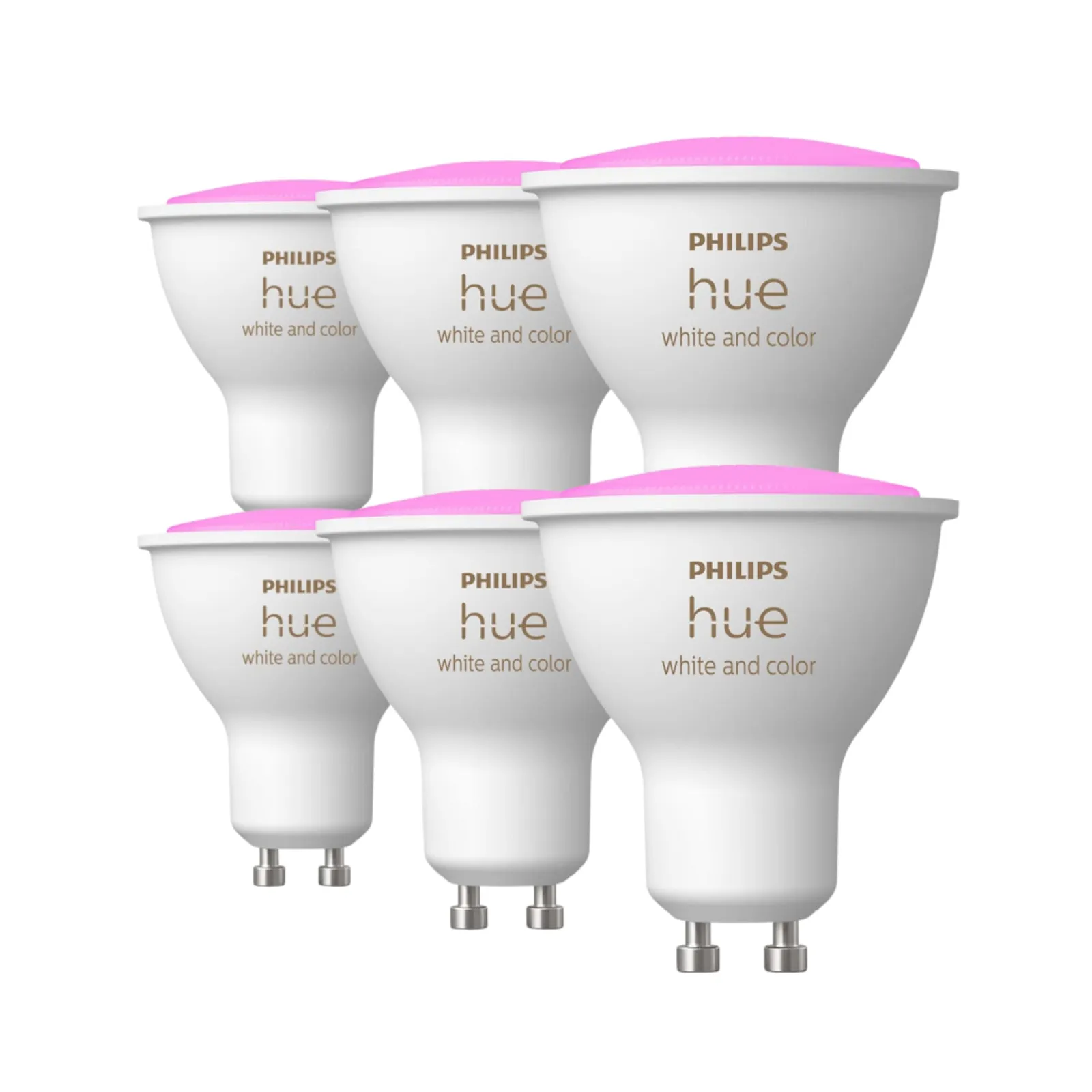 231023222648300501900012H Philips Hue White & Color Ambiance GU10 350lm, 6er Pack - Slika 1
