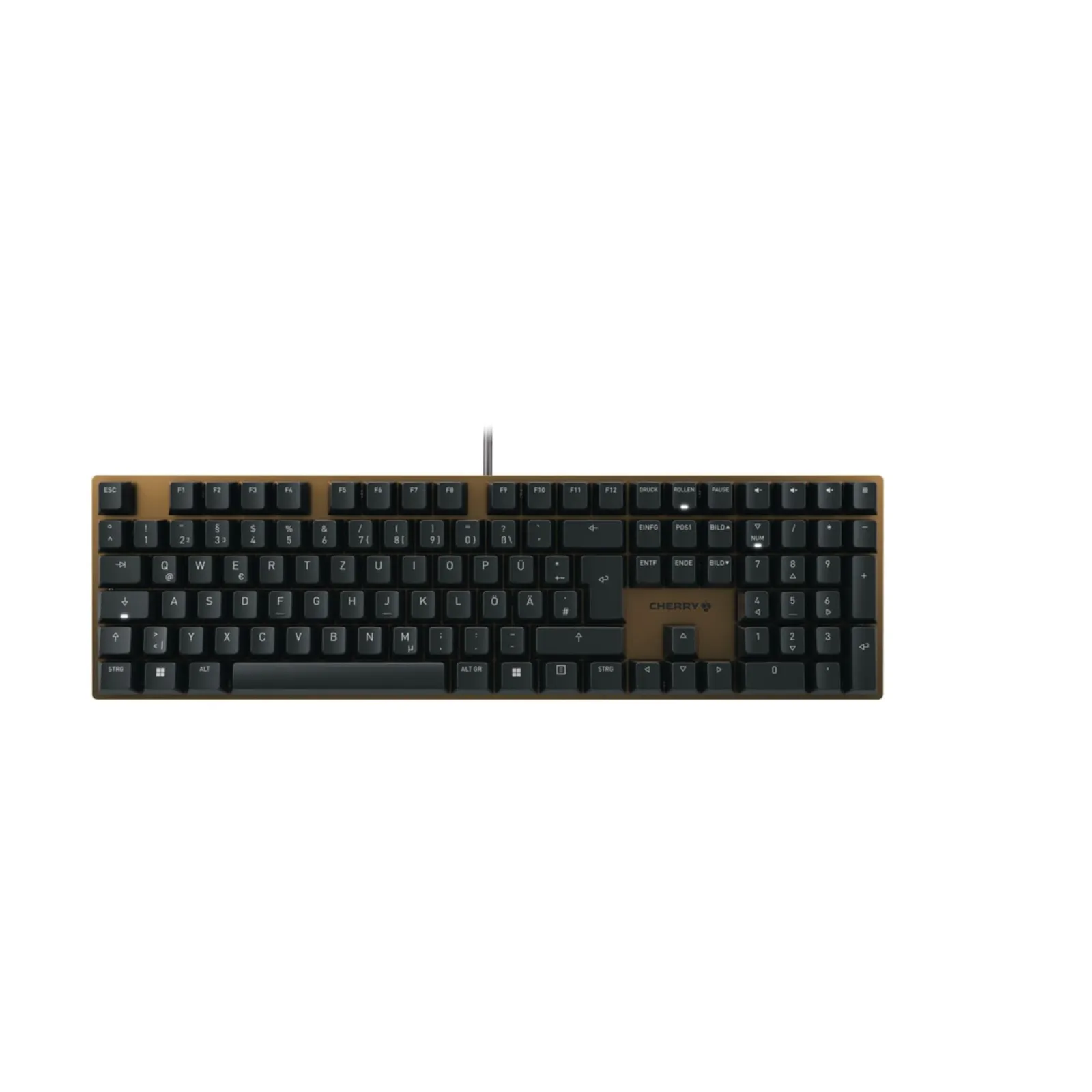 231109170149700501900057R CHERRY KC 200 MX - MX2A Red/Linear - Kabelgebundene Tastatur, Schwarz/Bronze - Slika 1