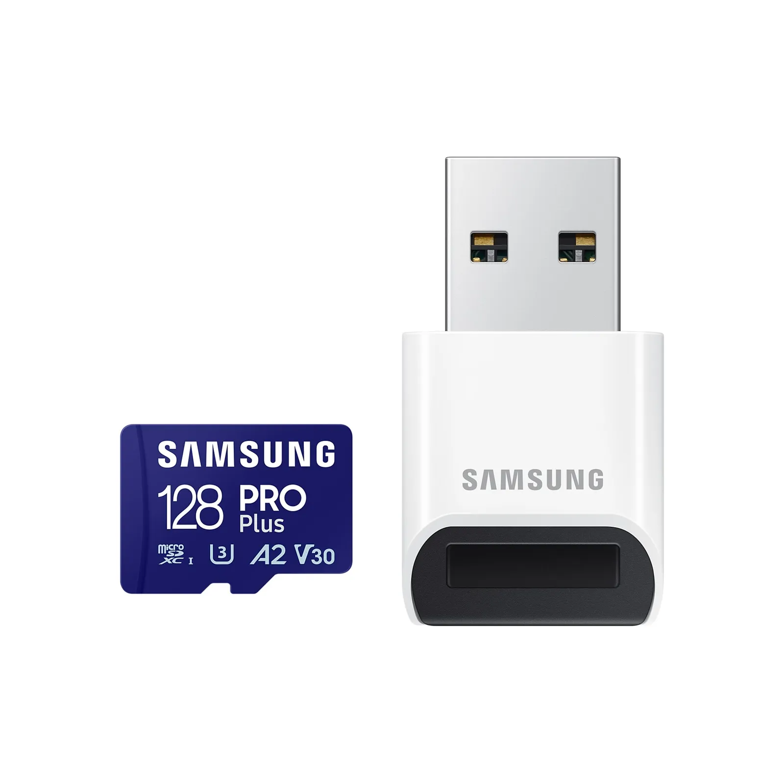 231222073729000501900042C Samsung PRO Plus 128 GB microSDXC-Speicherkarte (2023) mit USB-Adapter - Slika 1