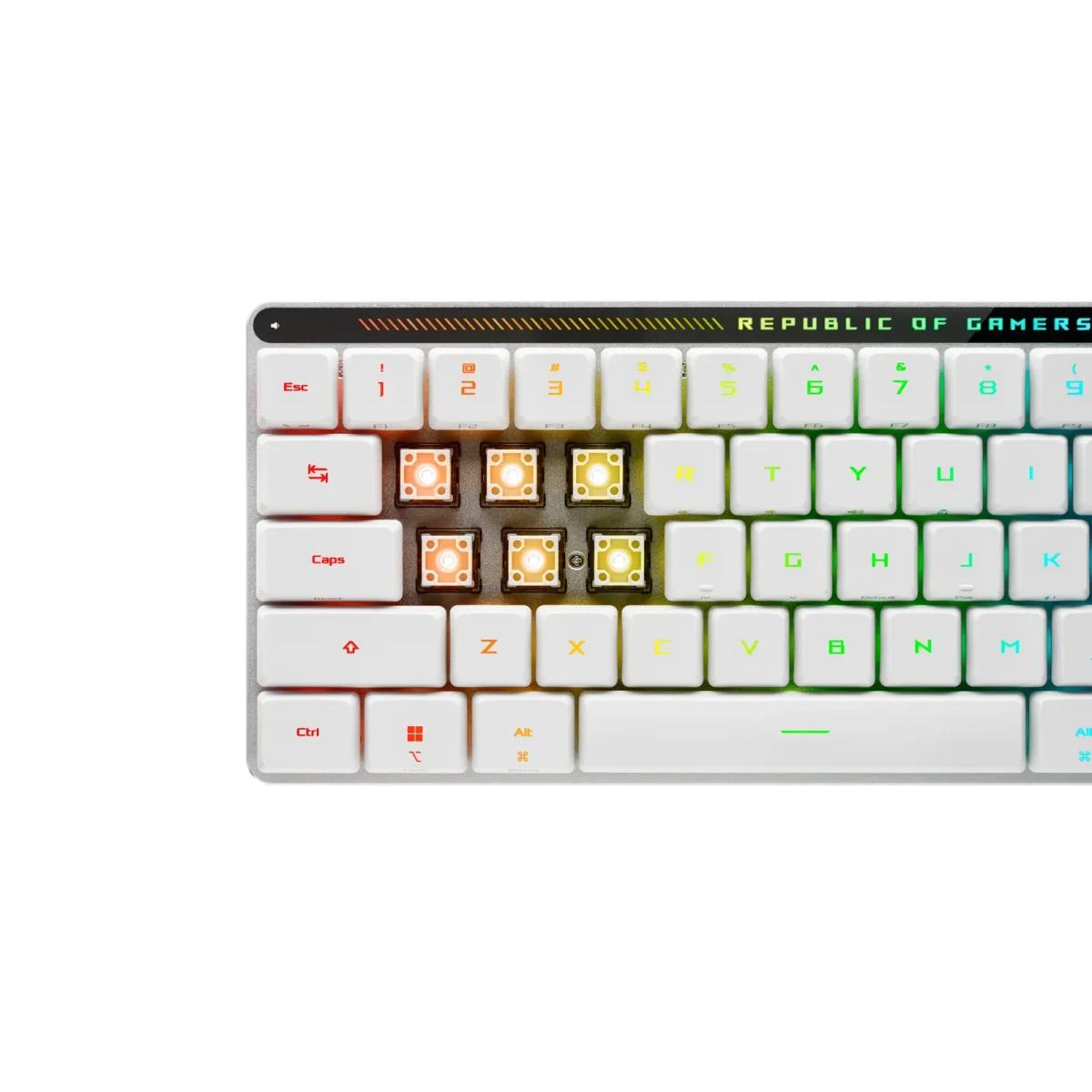 ASUS ROG Falchion RX Low Profile Kabellose Gaming Tastatur weiß - Slika 4