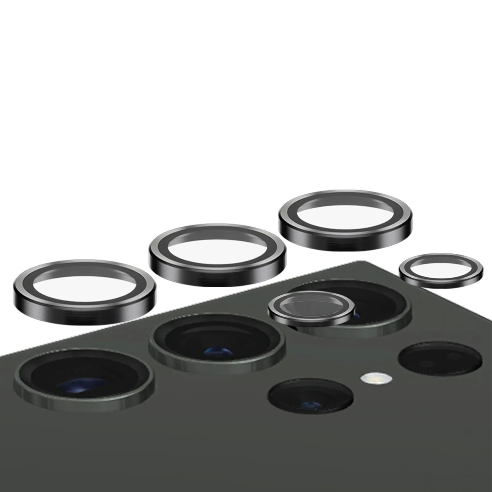 240117111945500301900042C PanzerGlass Hoops Kameraschutz Samsung Galaxy S24 Ultra Schwarz - Slika 1