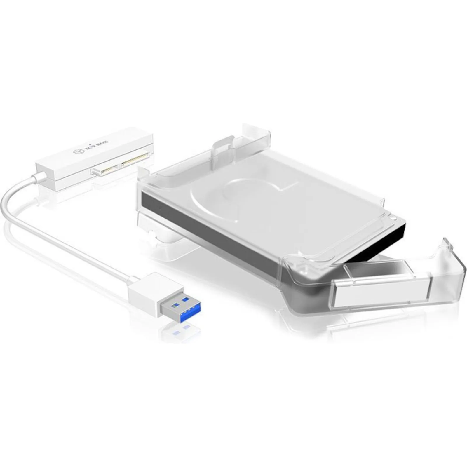 240119075320500301900002Q RaidSonic Icy Box IB-AC703-U3 USB3.0 mit UASP zu 2,5" SATA / SSD Adapter - Slika 1