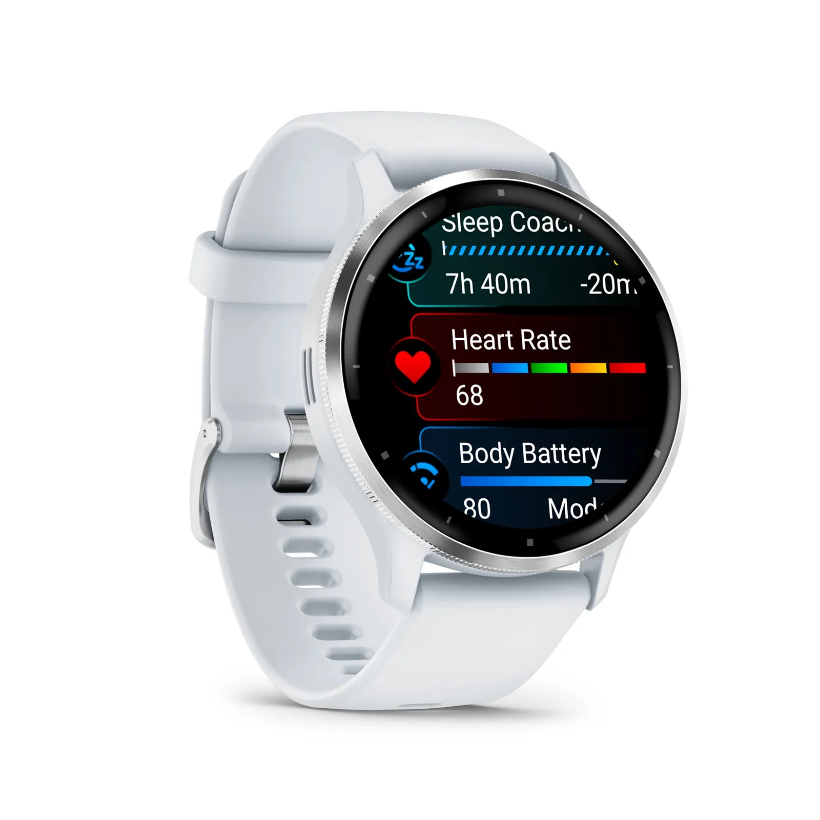 240122084325900301900114M Garmin Venu® 3 Steinweiss/Silber mit Schnellwechsel-Silikon-Armband - Slika 1