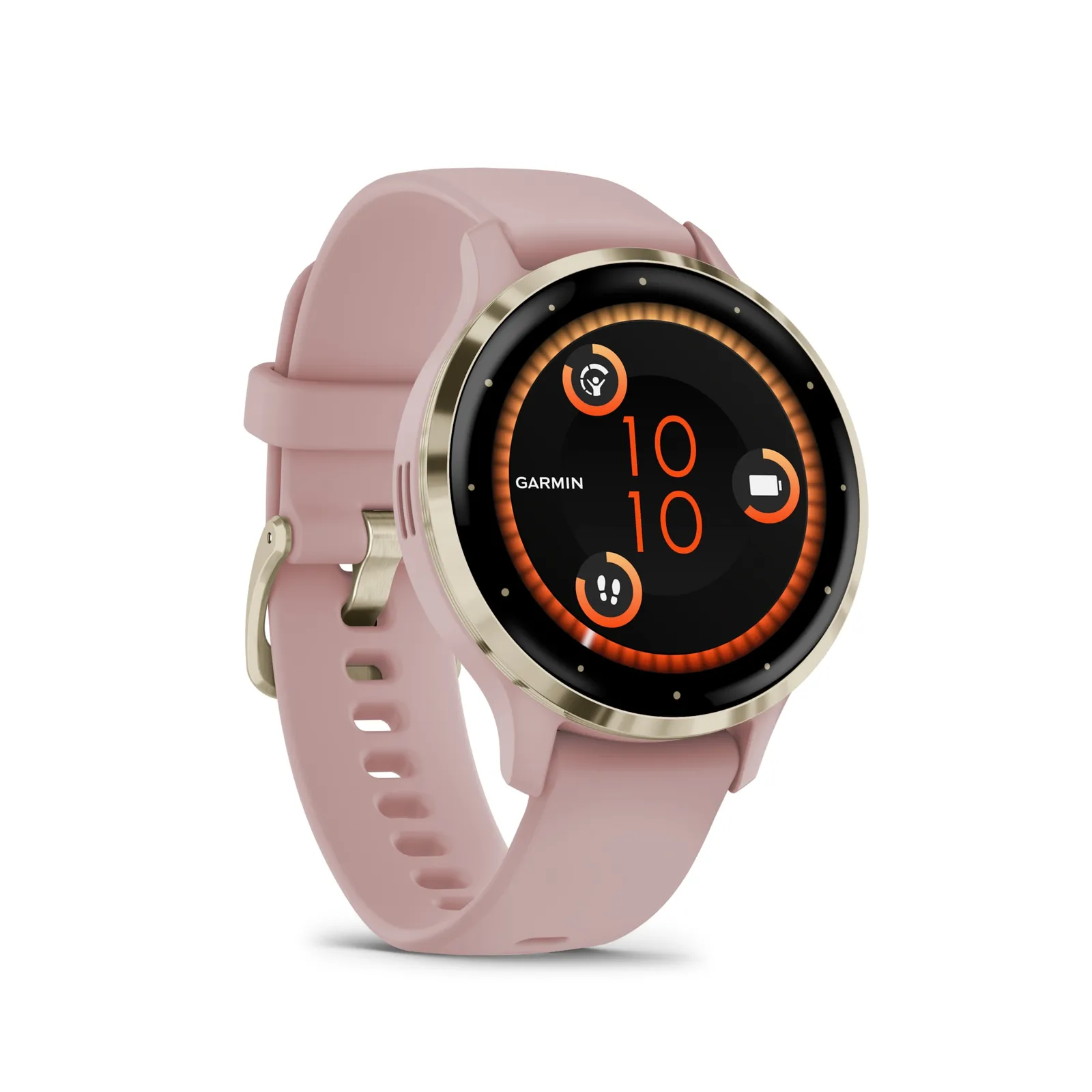 240122085443100301900157M Garmin Venu® 3S Dust Rose/Softgold mit Schnellwechsel-Silikon-Armband - Slika 1